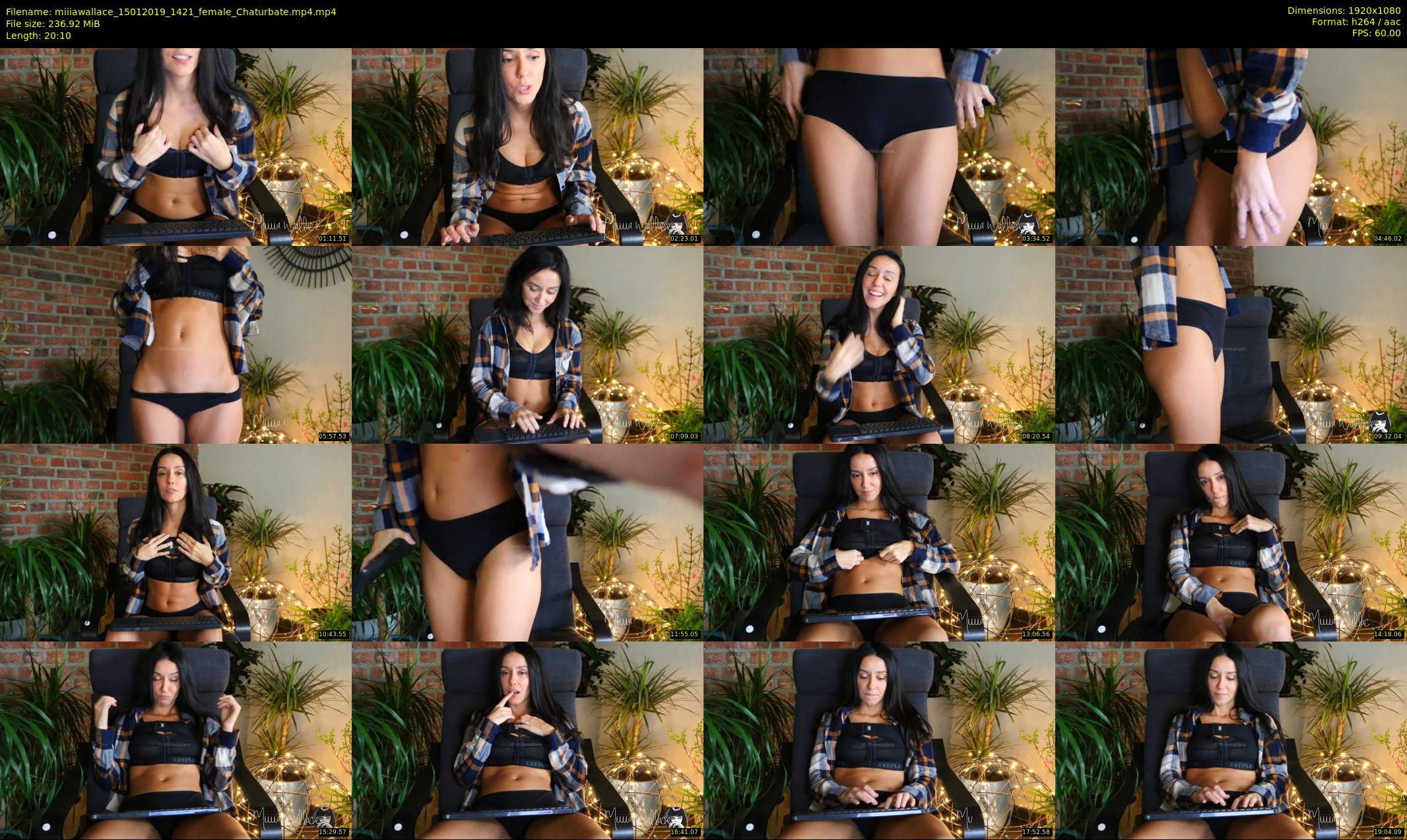 miiiawallace — 21 minute Chaturbate female cam show recording, 1080p, Jan 15, 2019