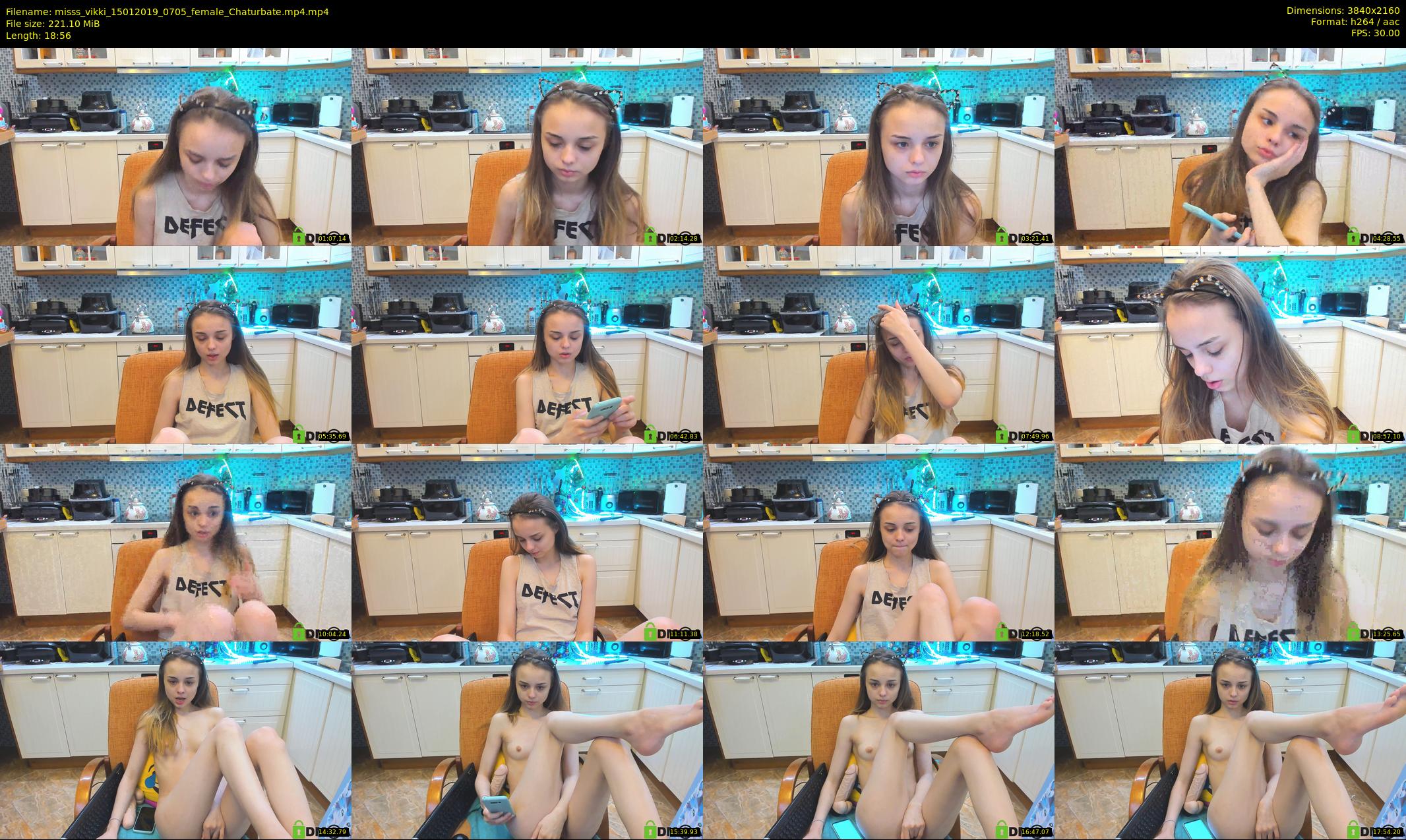 misss_vikki — 19 minute Chaturbate female cam show recording, 4K, Jan 15, 2019