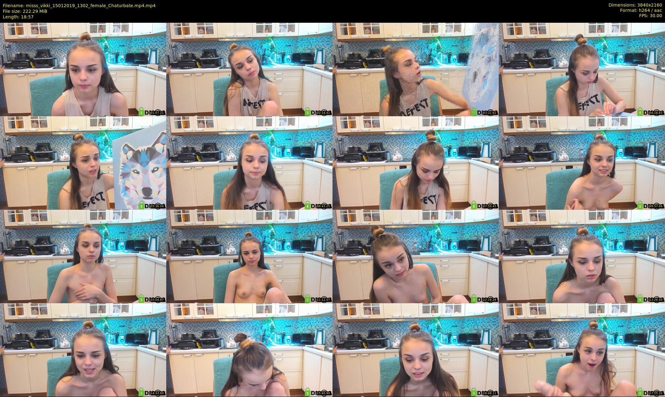 misss_vikki — 19 minute Chaturbate female cam show recording, 4K, Jan 15, 2019