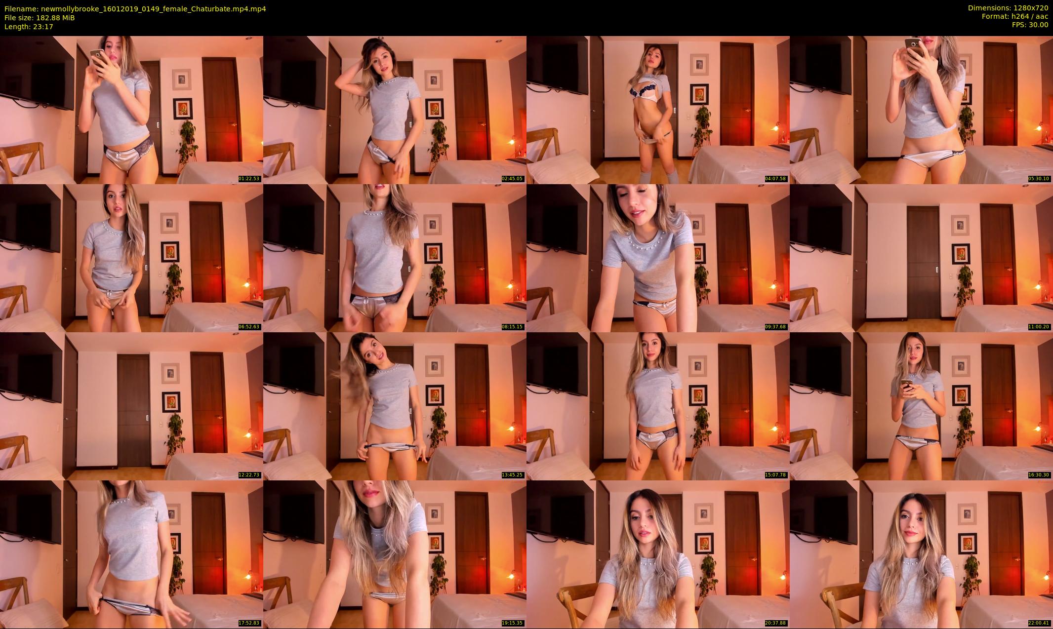 newmollybrooke — 24 minute Chaturbate female cam show recording, 720p, Jan 16, 2019