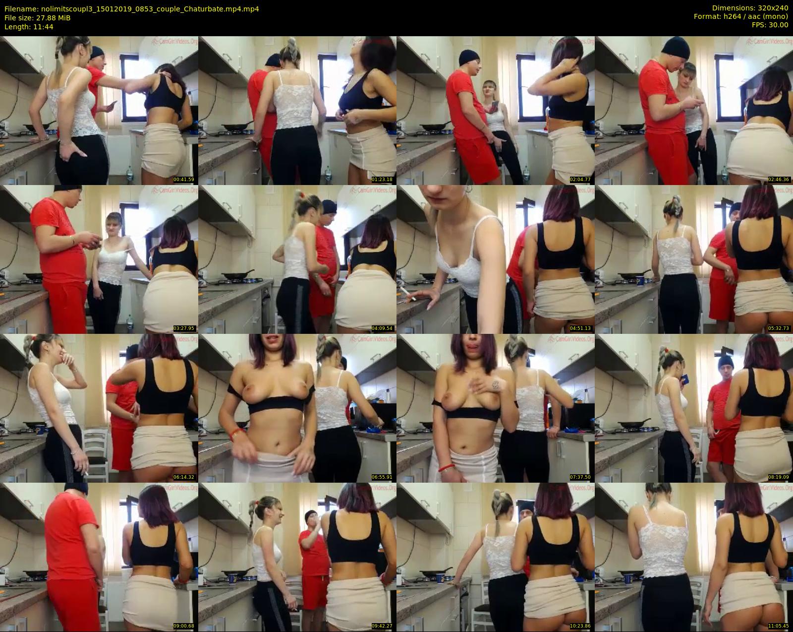 nolimitscoupl3 — 12 minute Chaturbate couple cam show recording, SD, Jan 15, 2019