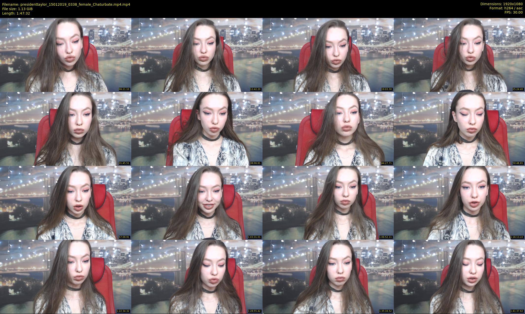 presidenttaylor — 108 minute Chaturbate female cam show recording, 1080p, Jan 15, 2019