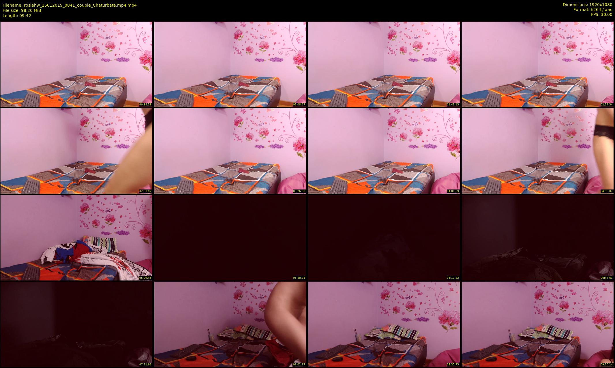 rosiehw — 10 minute Chaturbate couple cam show recording, 1080p, Jan 15, 2019