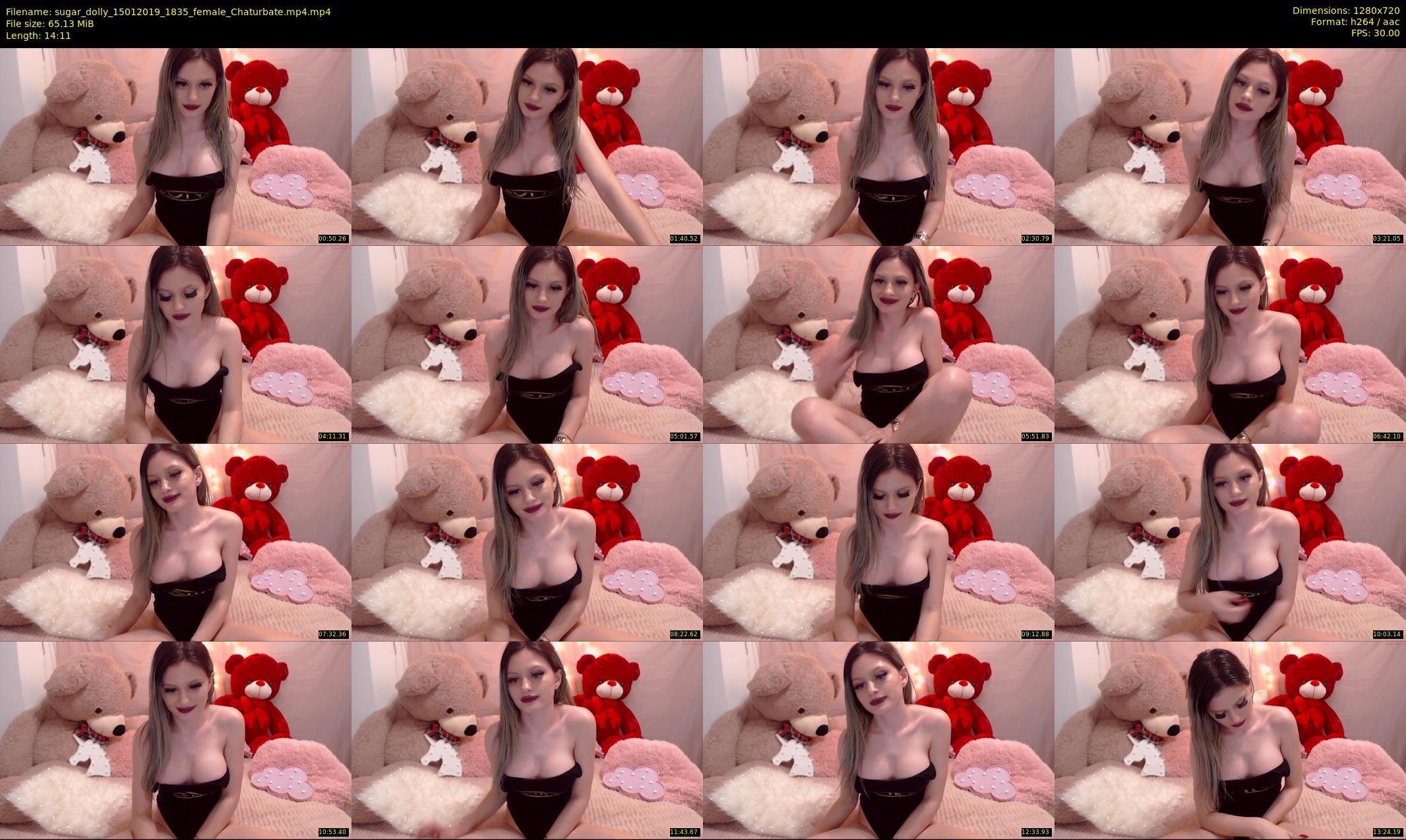 sugar_dolly — 15 minute Chaturbate female cam show recording, 720p, Jan 15, 2019