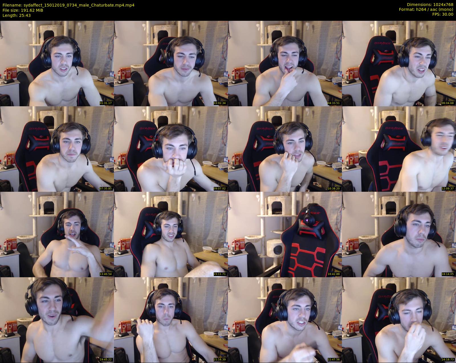 sydaffect — 26 minute Chaturbate male cam show recording, 720p, Jan 15, 2019