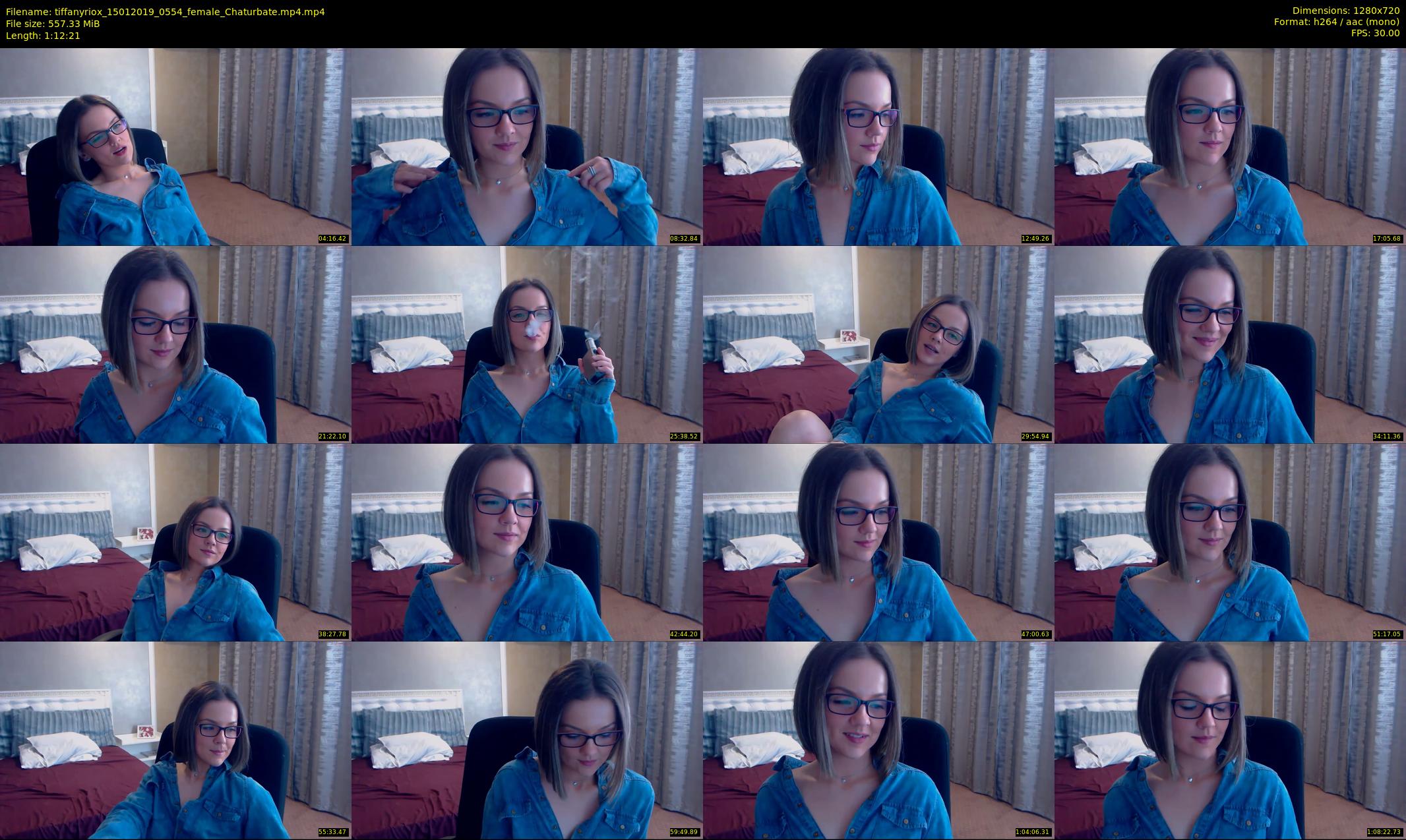 tiffanyriox — 73 minute Chaturbate female cam show recording, 720p, Jan 15, 2019