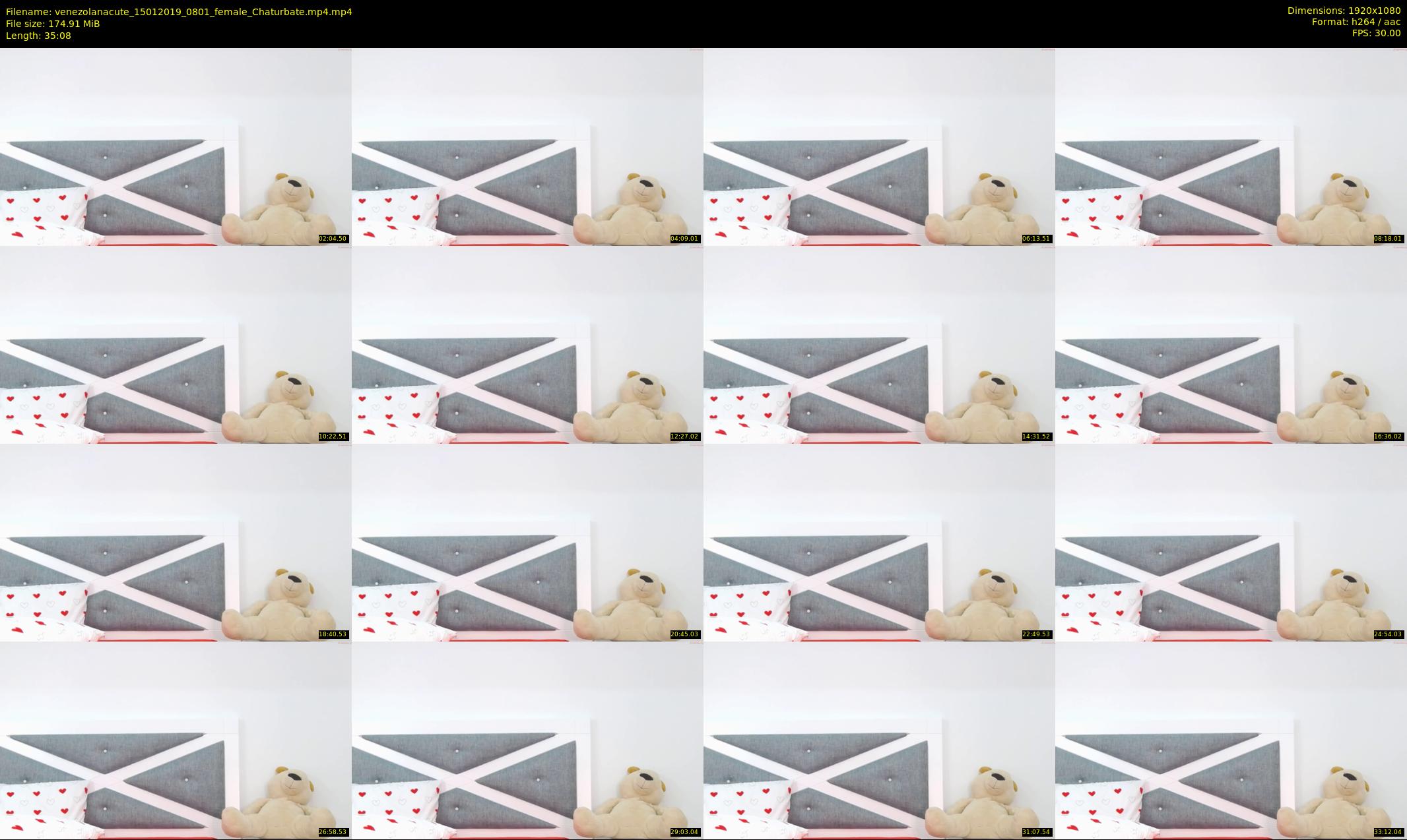 venezolanacute — 36 minute Chaturbate female cam show recording, 1080p, Jan 15, 2019
