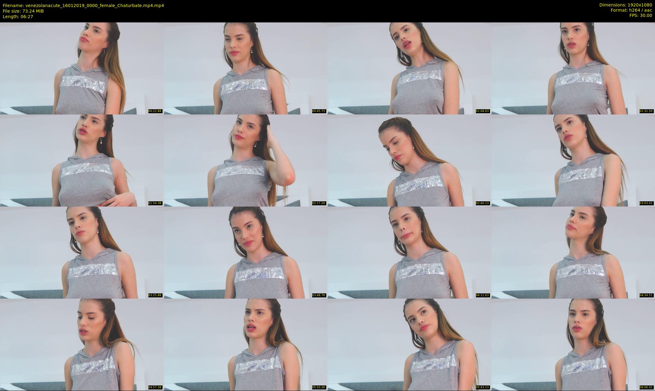venezolanacute — 7 minute Chaturbate female cam show recording, 1080p, Jan 16, 2019