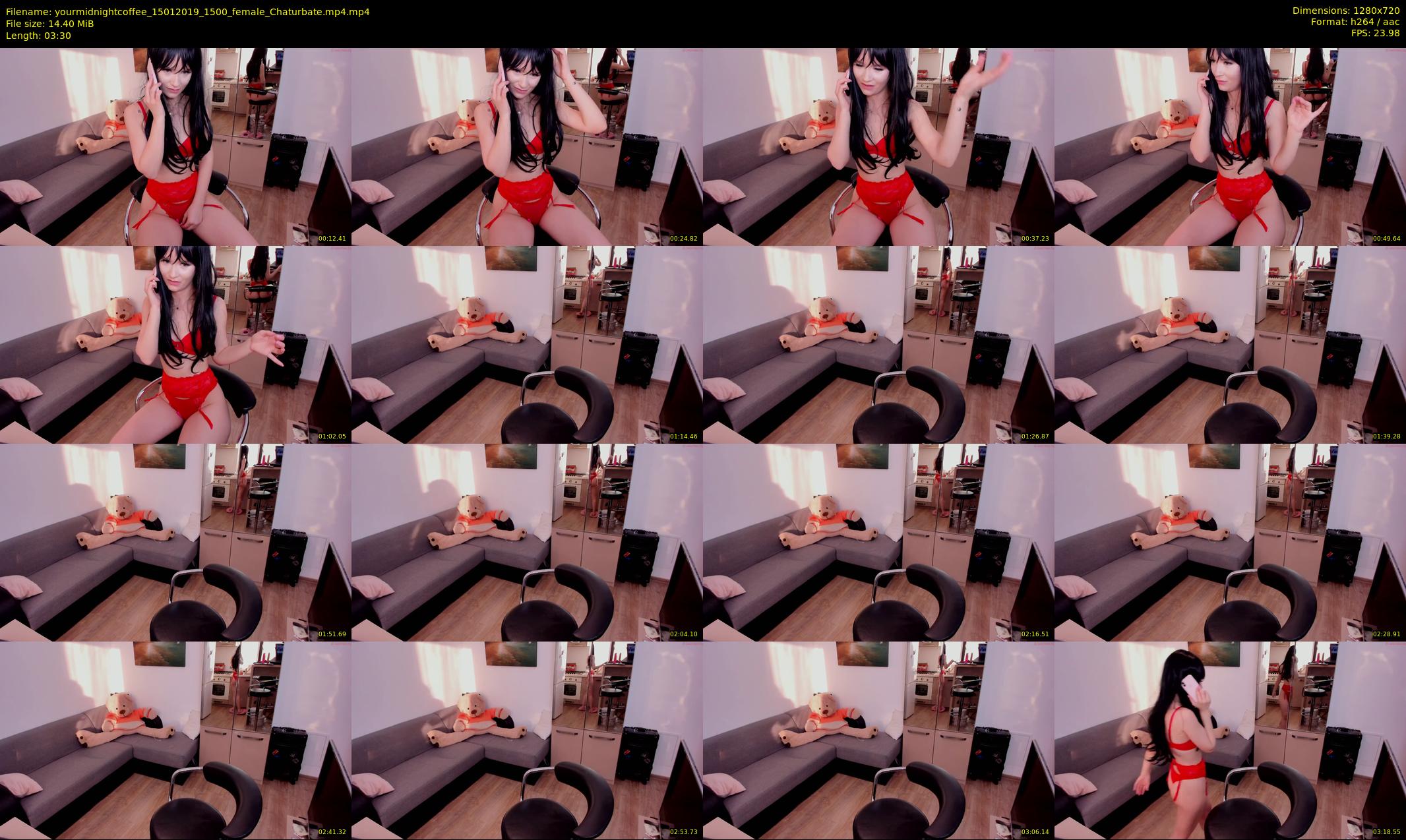 yourmidnightcoffee — 4 minute Chaturbate female cam show recording, 720p, Jan 15, 2019