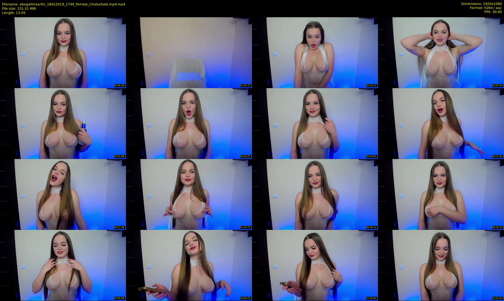 abogailmaartin — 14 minute Chaturbate female cam show recording, 1080p, Jan 16, 2019