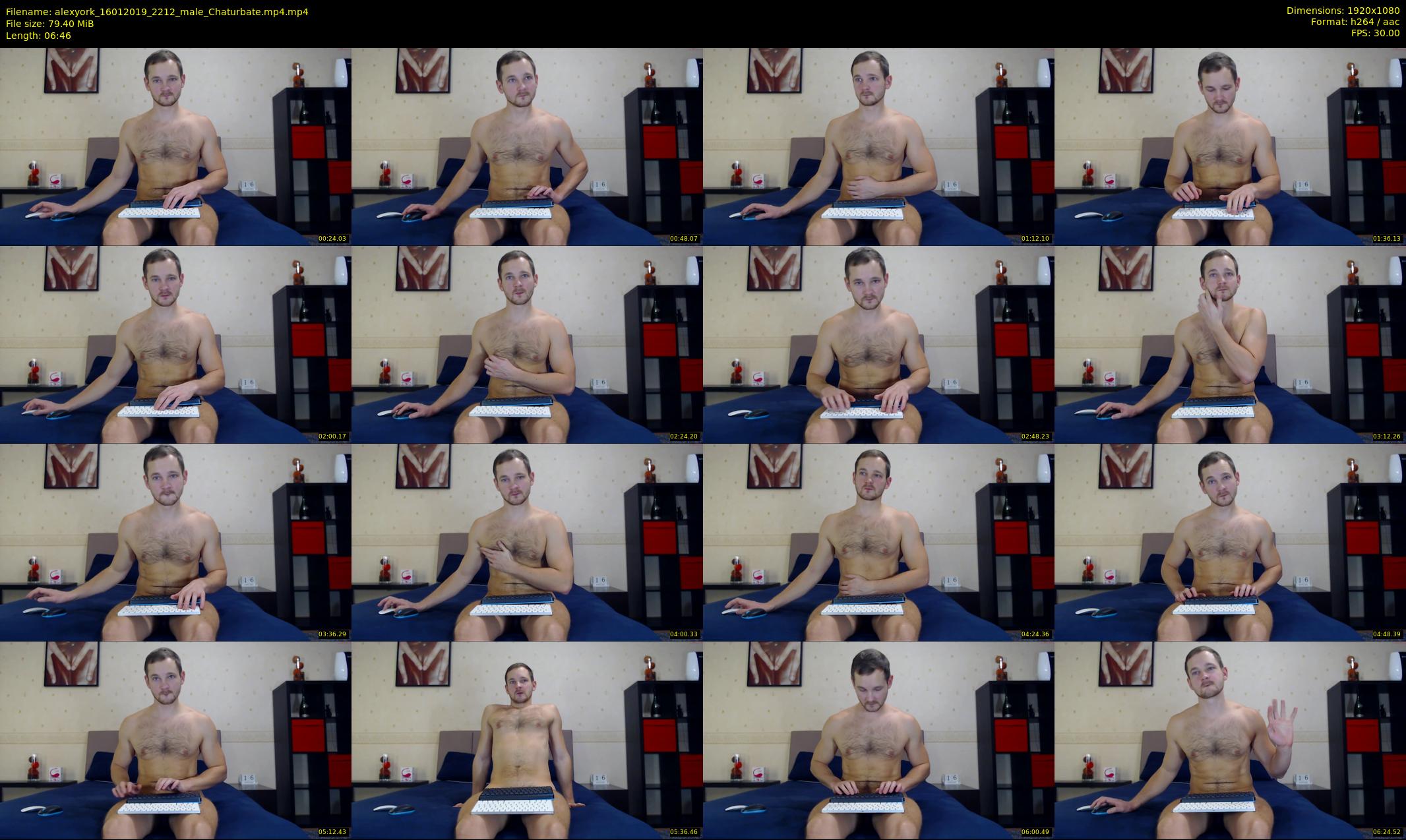 alexyork — 7 minute Chaturbate male cam show recording, 1080p, Jan 16, 2019