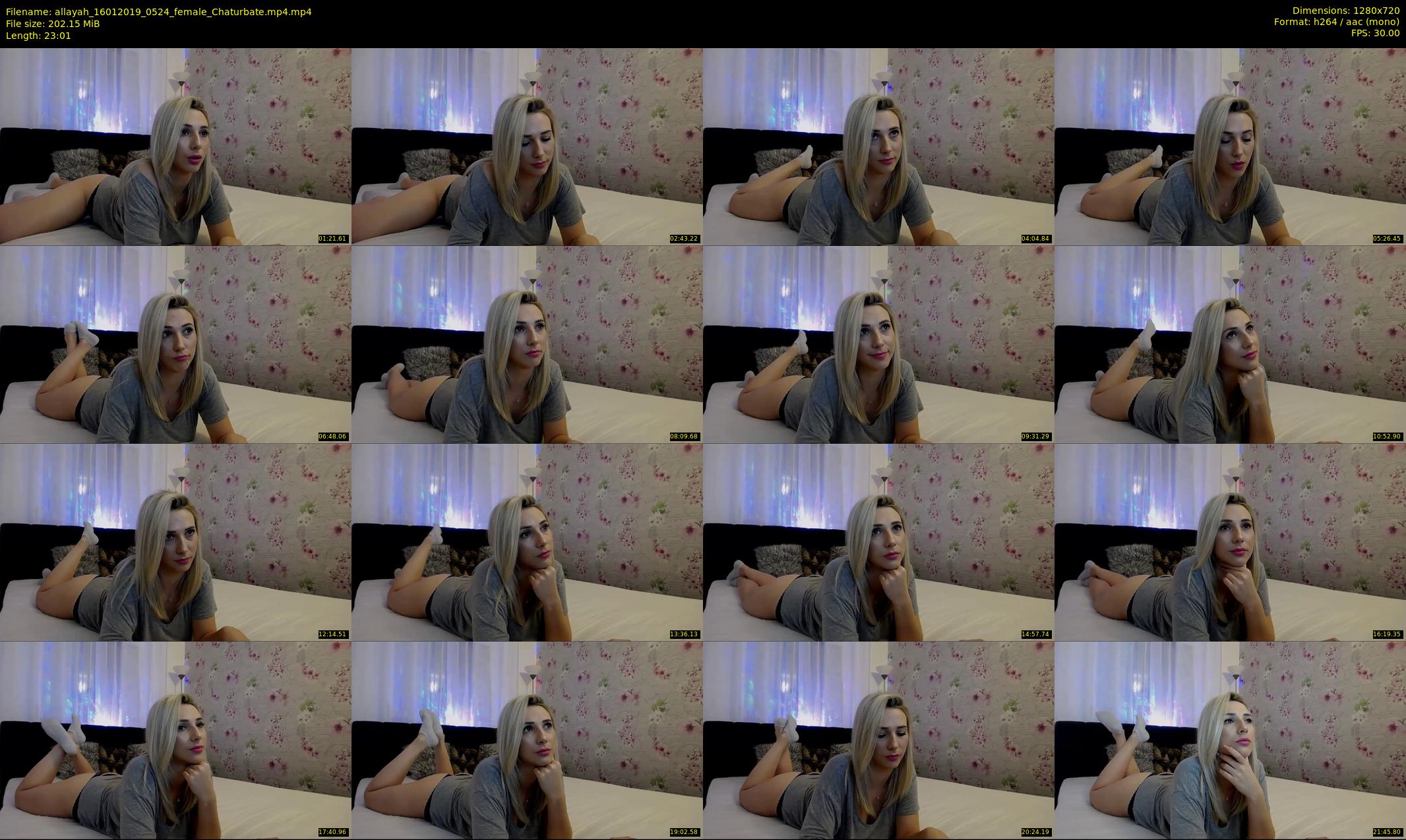 allayah — 24 minute Chaturbate female cam show recording, 720p, Jan 16, 2019