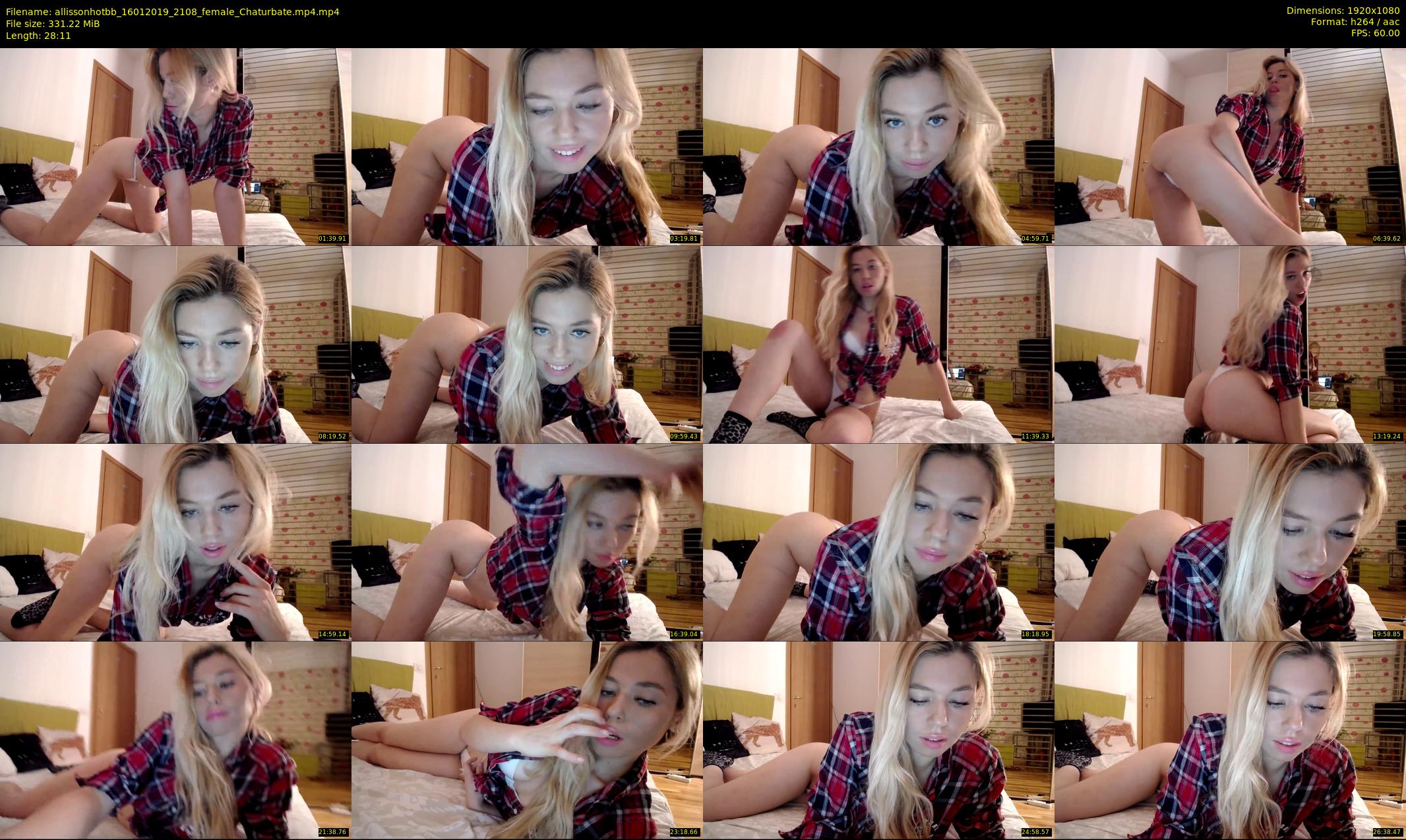 allissonhotbb — 29 minute Chaturbate female cam show recording, 1080p, Jan 16, 2019