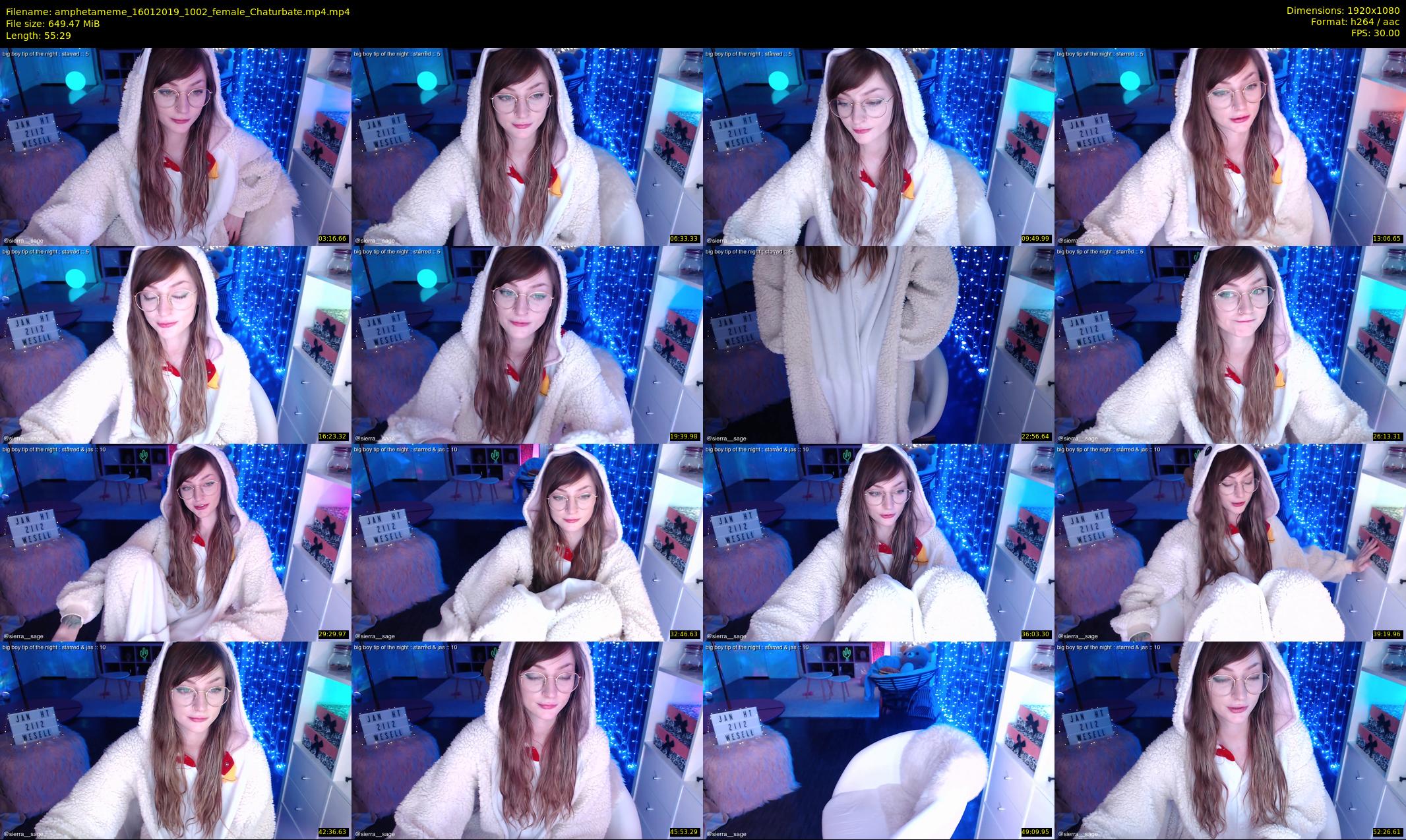 amphetameme — 56 minute Chaturbate female cam show recording, 1080p, Jan 16, 2019