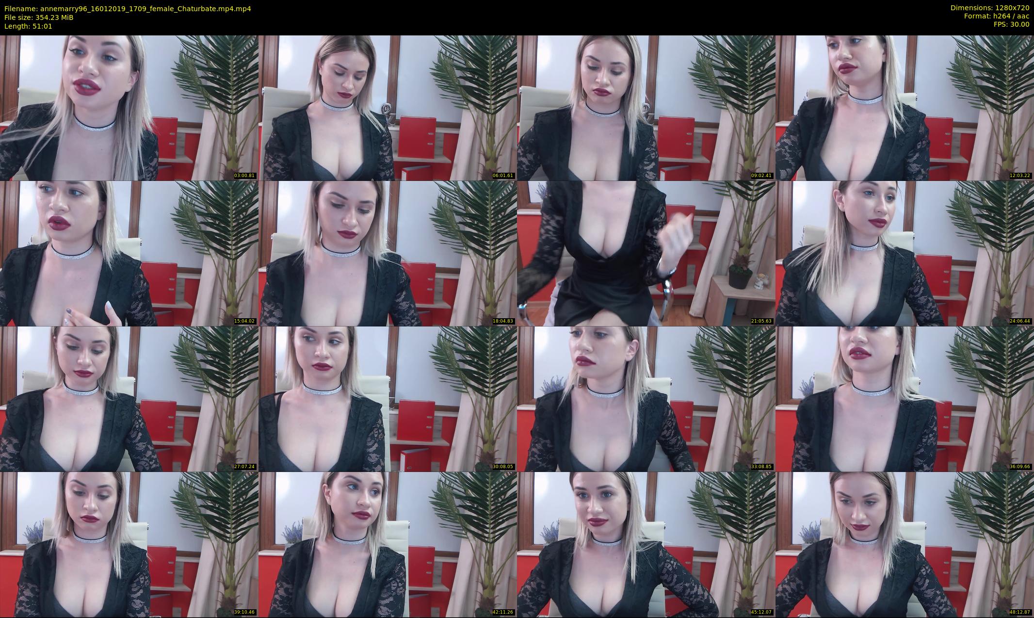 annemarry96 — 52 minute Chaturbate female cam show recording, 720p, Jan 16, 2019