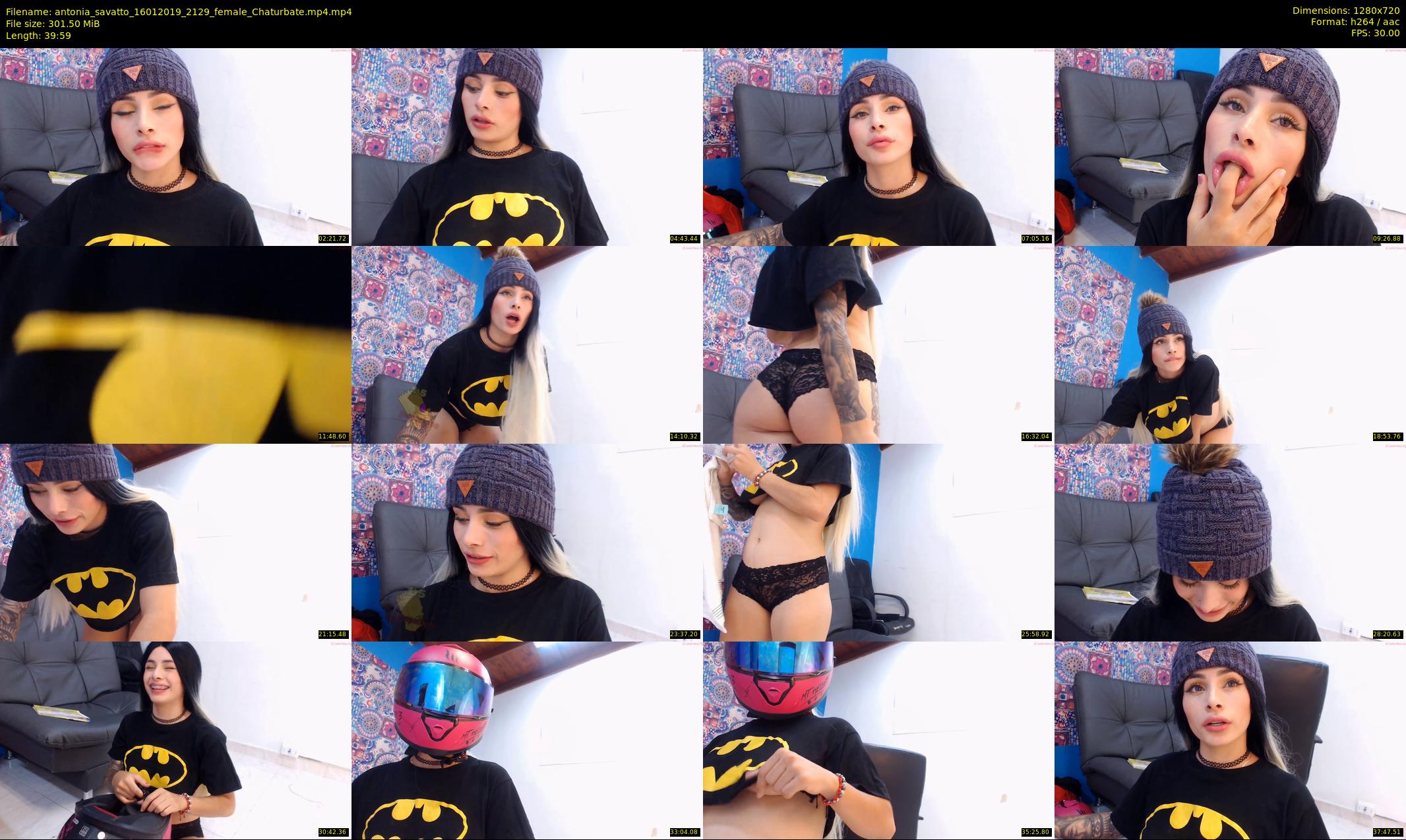 antonia_savatto — 40 minute Chaturbate female cam show recording, 720p, Jan 16, 2019