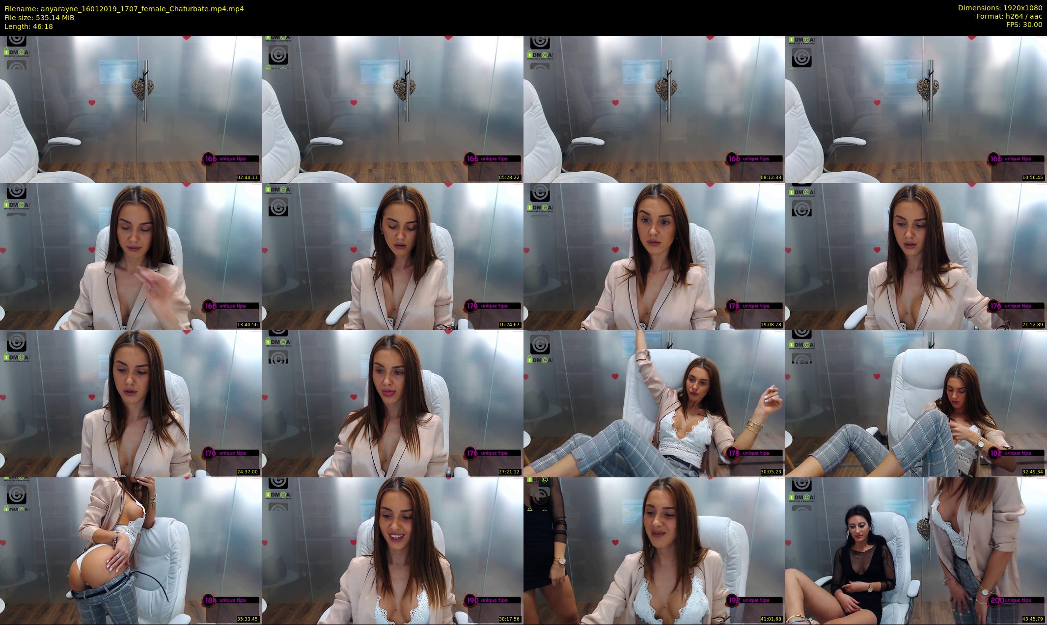 anyarayne — 47 minute Chaturbate female cam show recording, 1080p, Jan 16, 2019