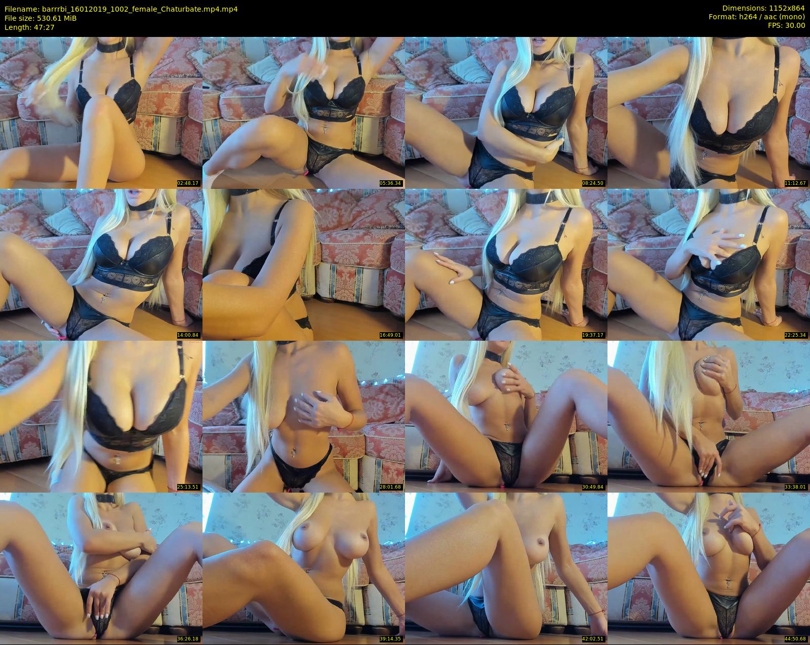 barrrbi — 48 minute Chaturbate female cam show recording, 720p, Jan 16, 2019