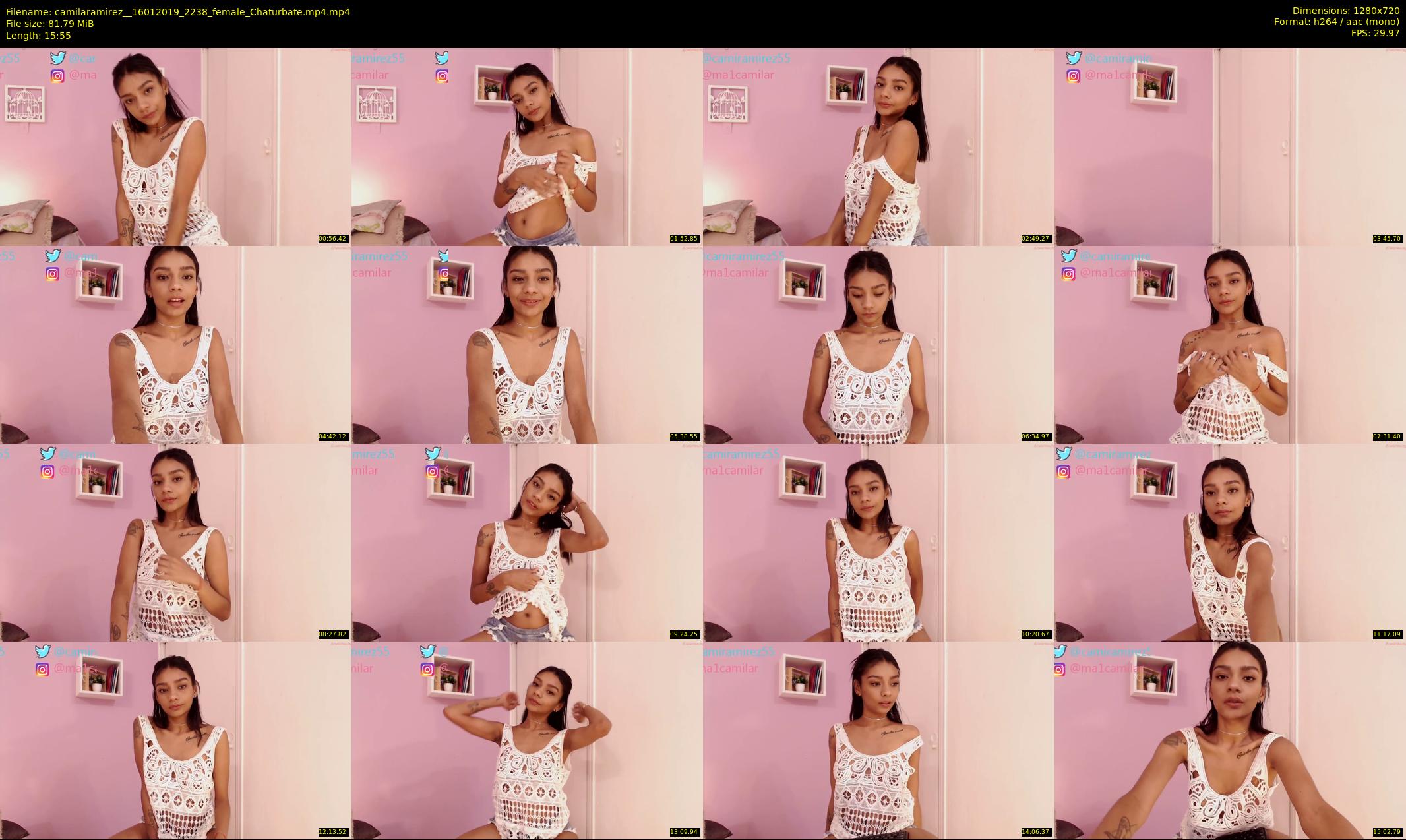 camilaramirez_ — 16 minute Chaturbate female cam show recording, 720p, Jan 16, 2019