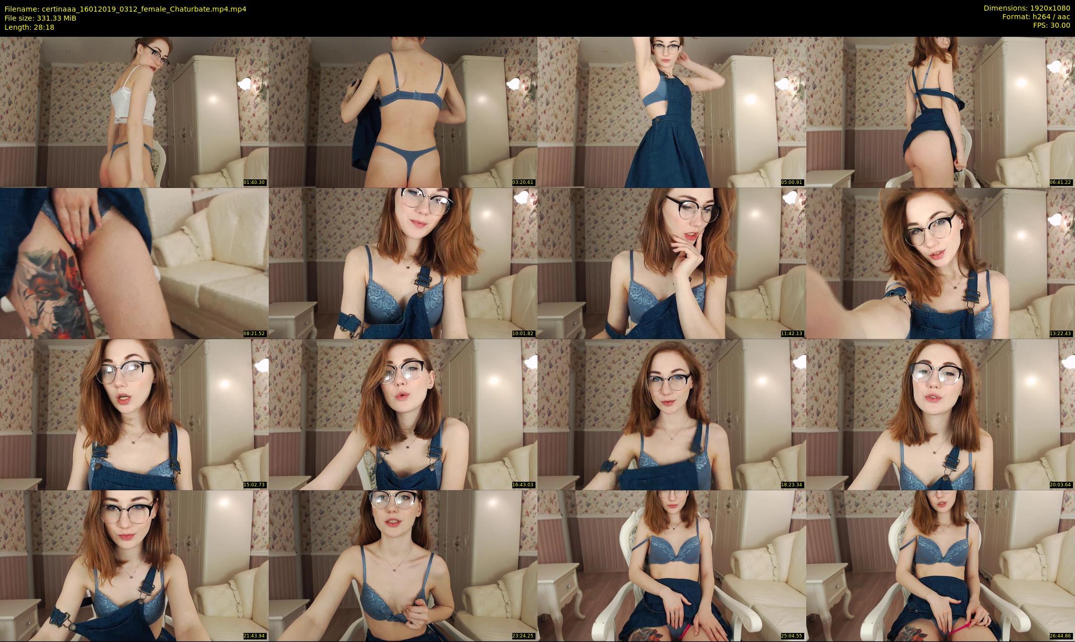 certinaaa — 29 minute Chaturbate female cam show recording, 1080p, Jan 16, 2019