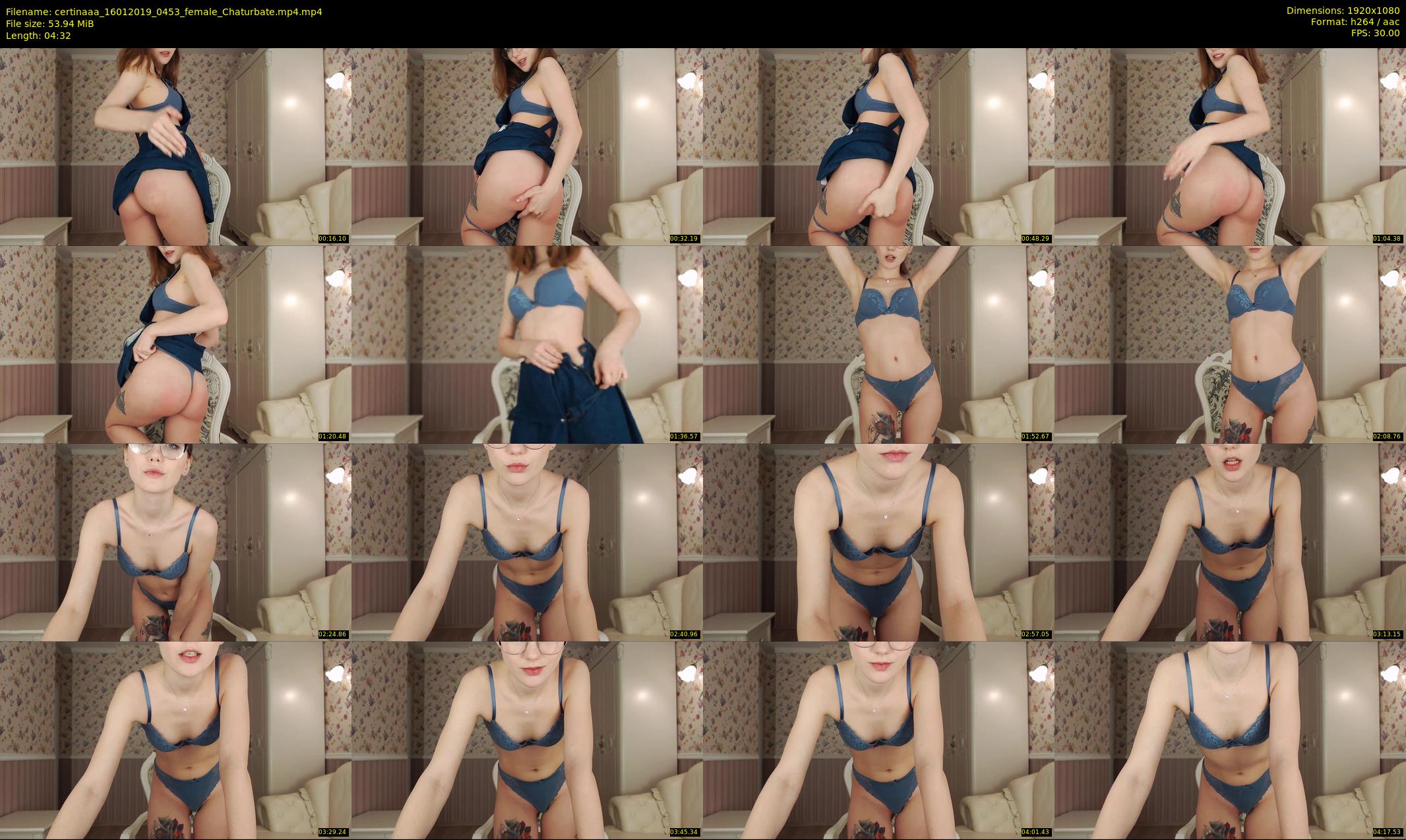 certinaaa — 5 minute Chaturbate female cam show recording, 1080p, Jan 16, 2019