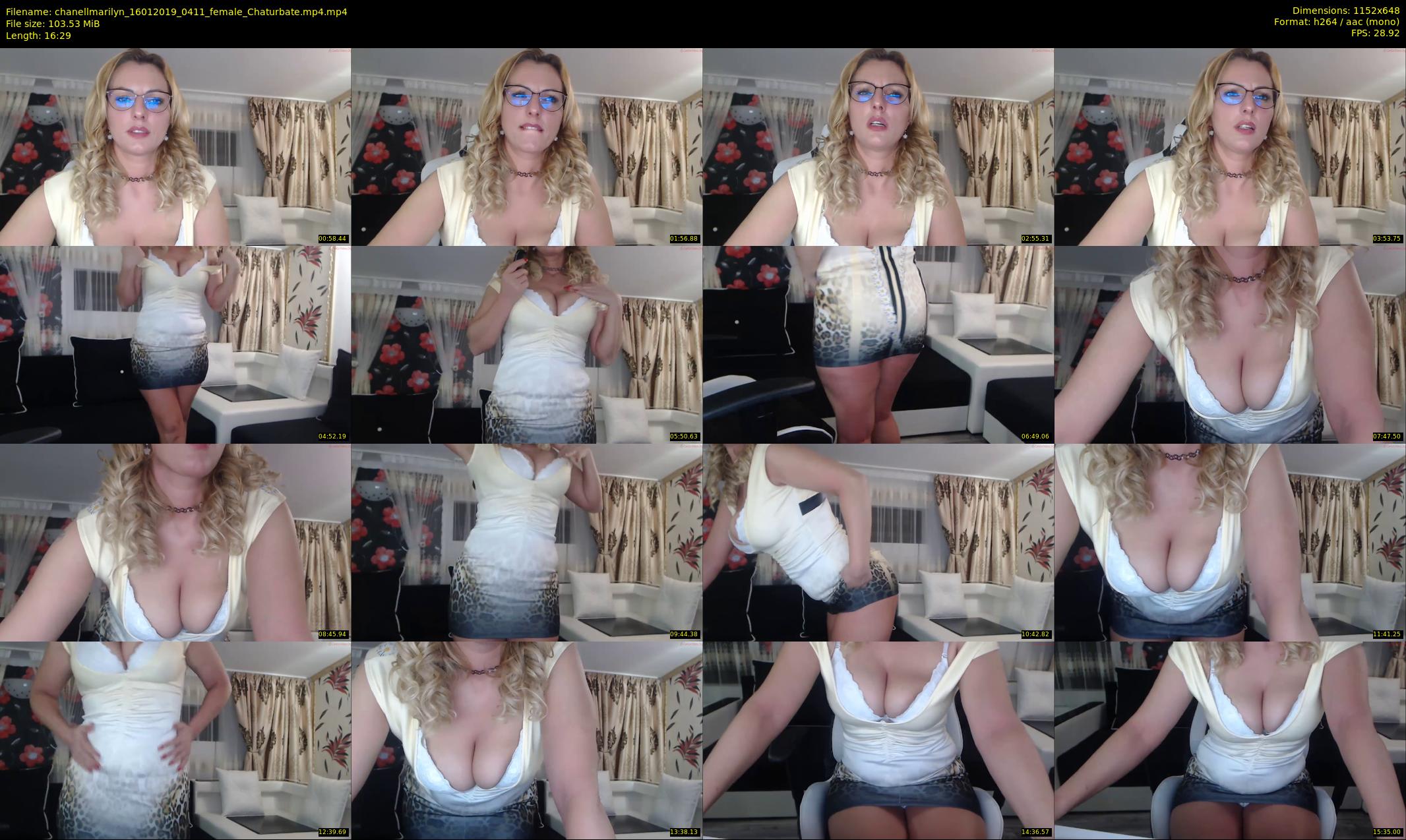 chanellmarilyn — 17 minute Chaturbate female cam show recording, 480p, Jan 16, 2019