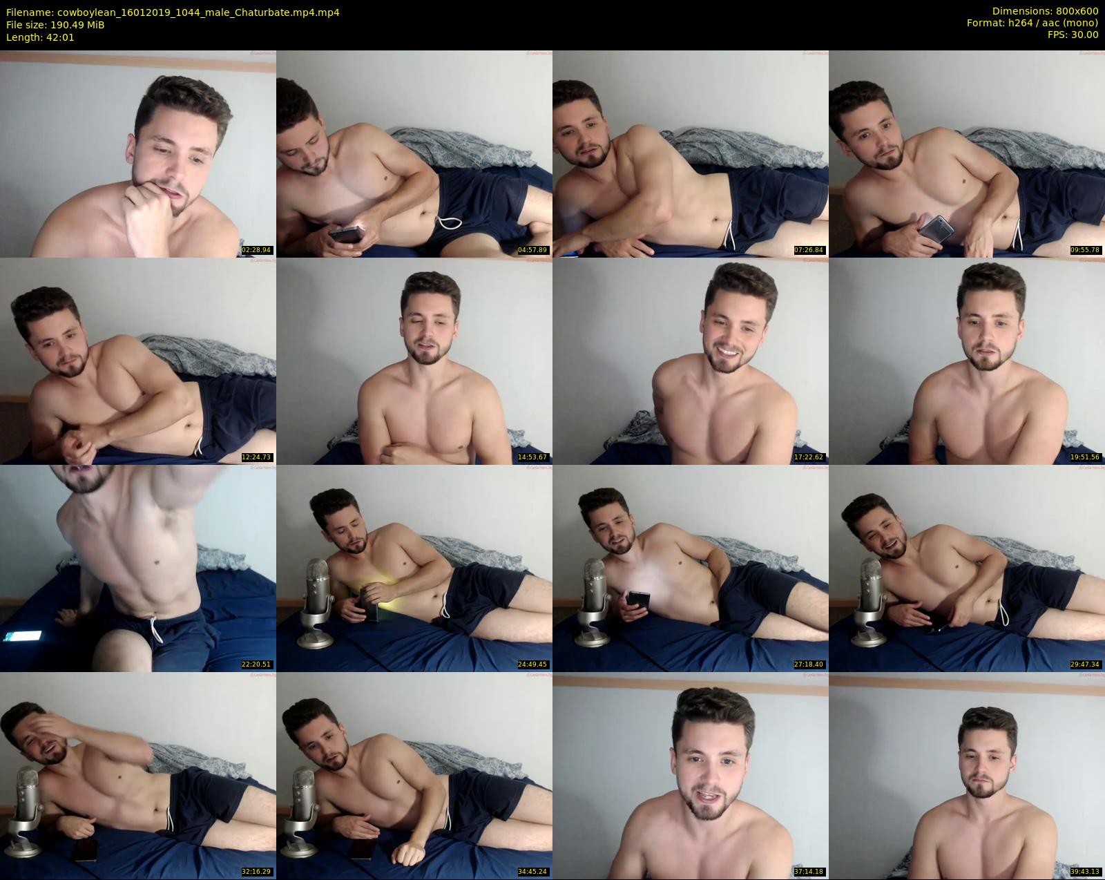cowboylean — 43 minute Chaturbate male cam show recording, 480p, Jan 16, 2019