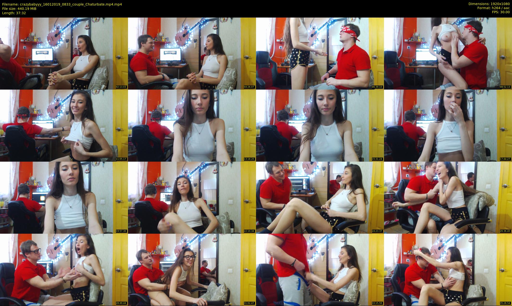 crazybabyyy — 38 minute Chaturbate couple cam show recording, 1080p, Jan 16, 2019