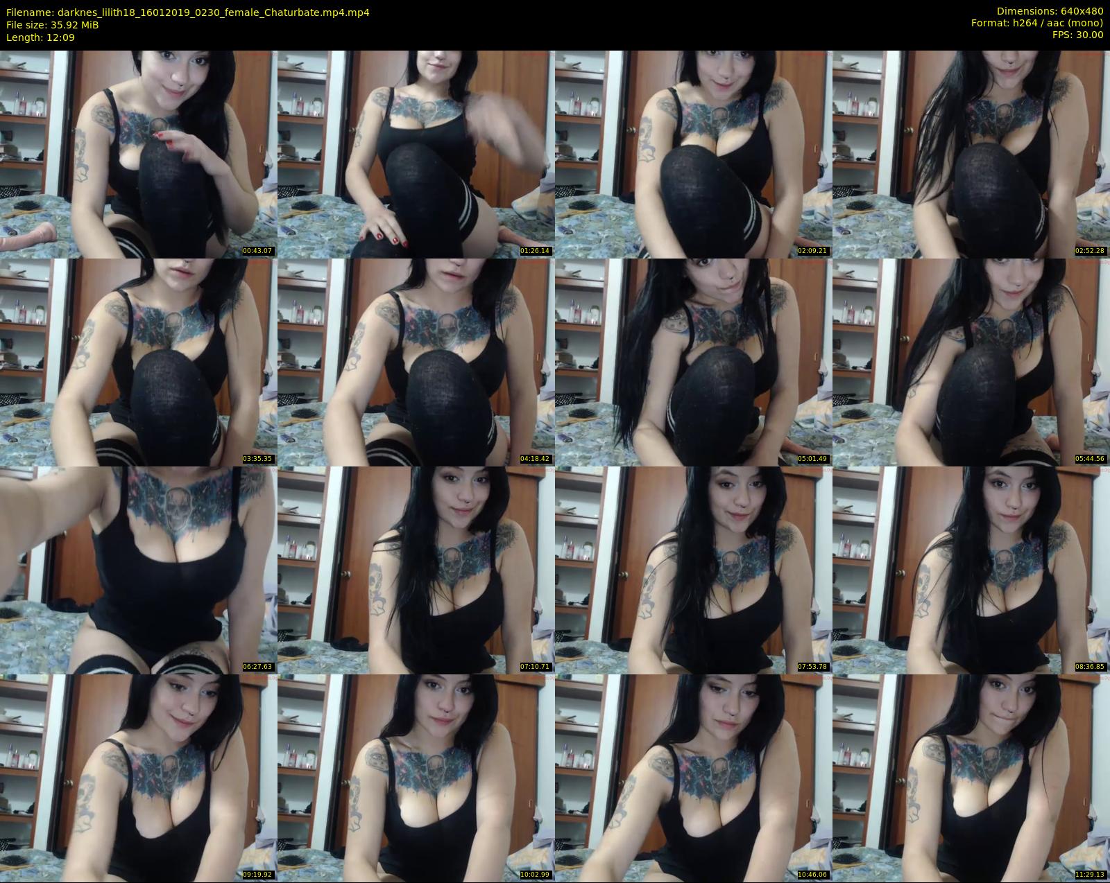 darknes_lilith18 — 13 minute Chaturbate female cam show recording, 480p, Jan 16, 2019
