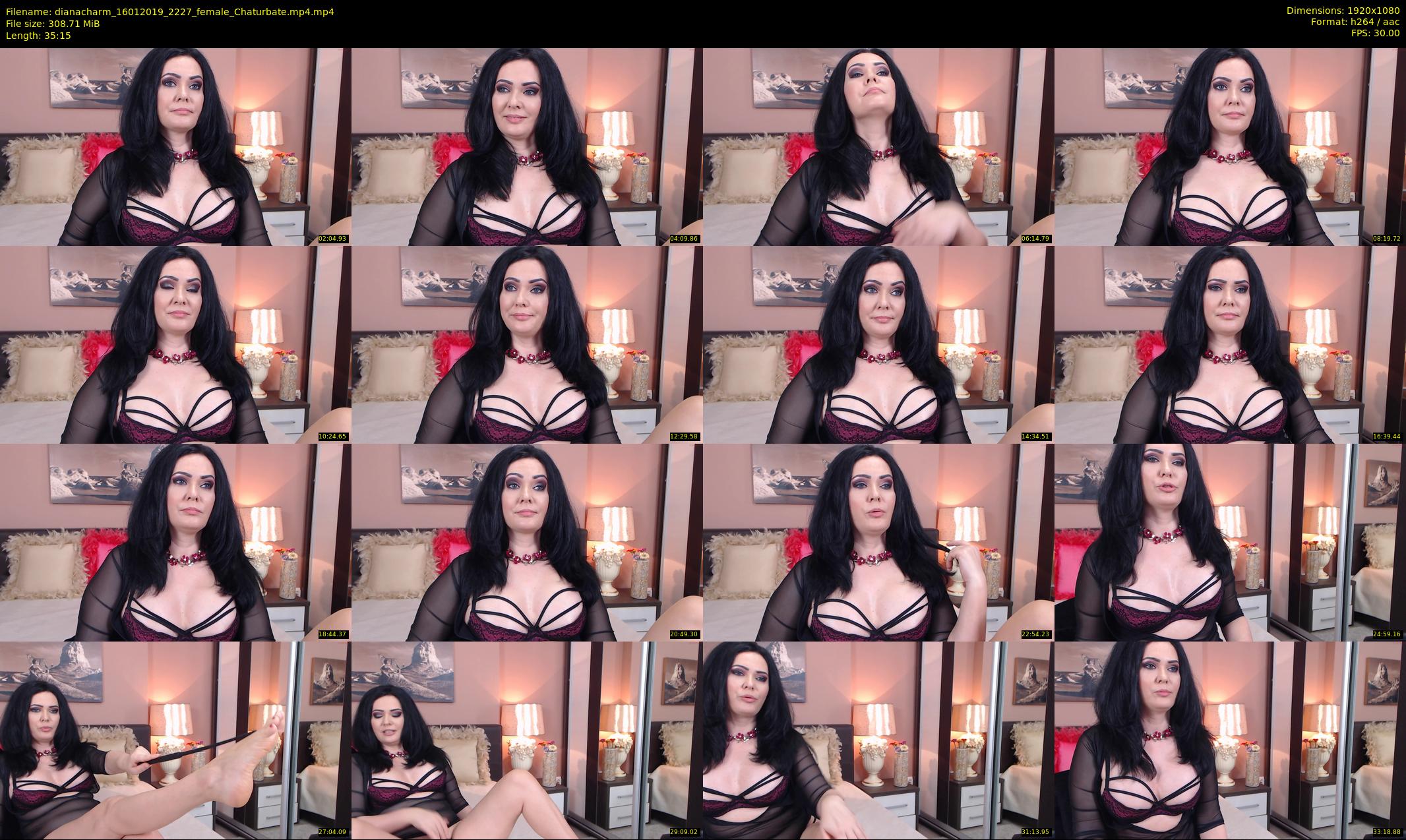 dianacharm — 36 minute Chaturbate female cam show recording, 1080p, Jan 16, 2019
