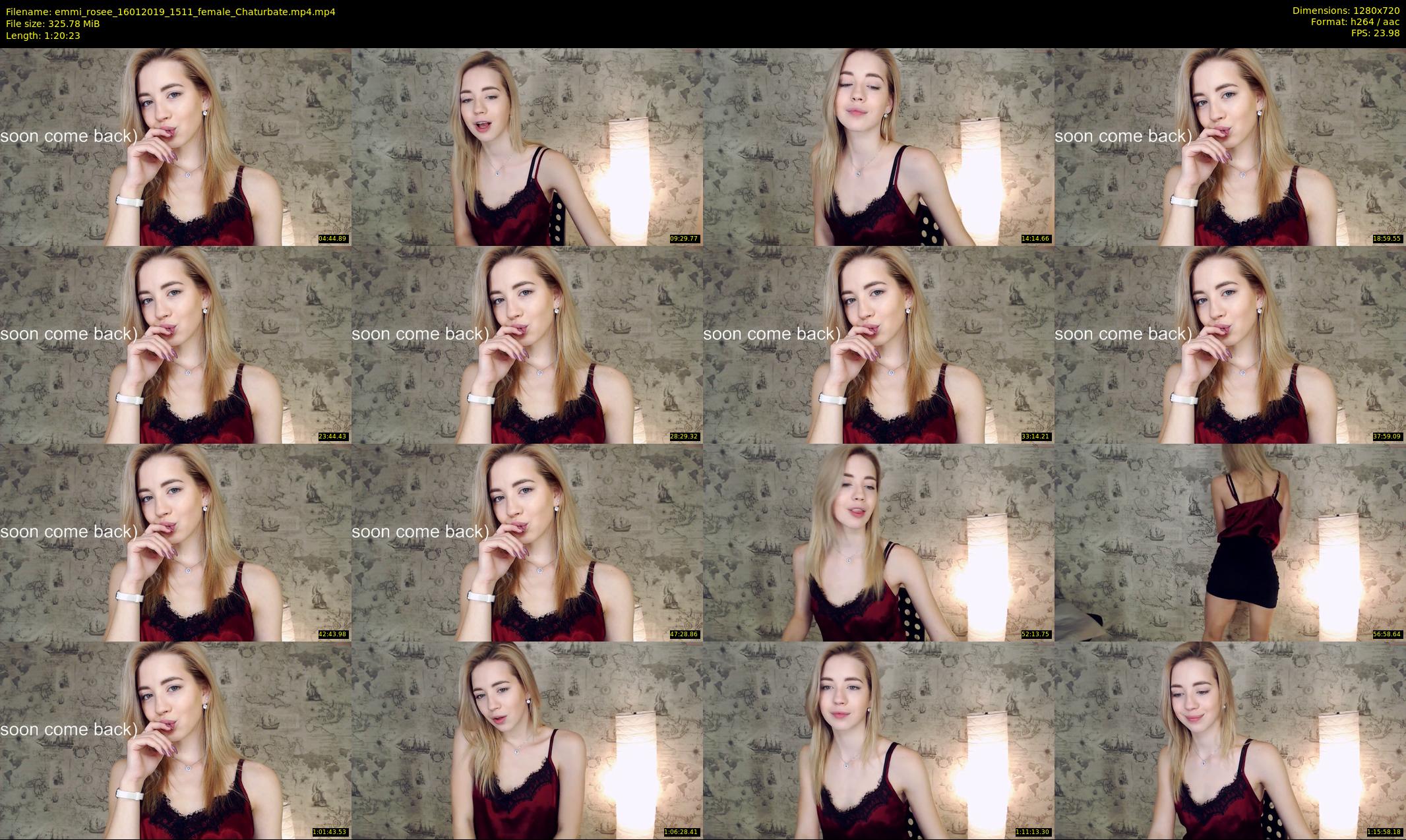 emmi_rosee — 81 minute Chaturbate female cam show recording, 720p, Jan 16, 2019