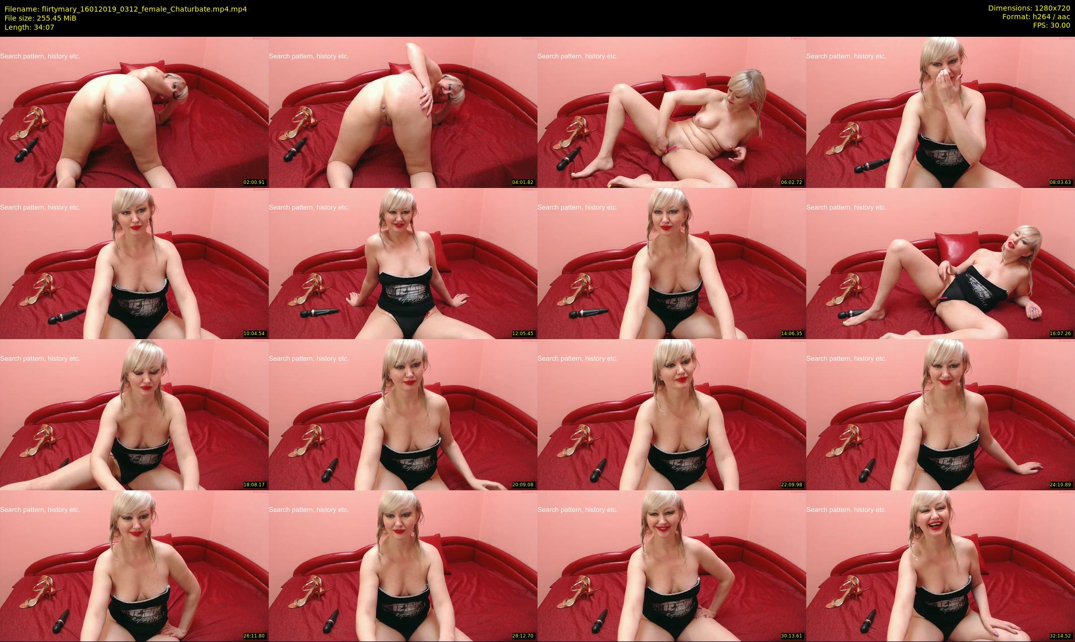 flirtymary — 35 minute Chaturbate female cam show recording, 720p, Jan 16, 2019
