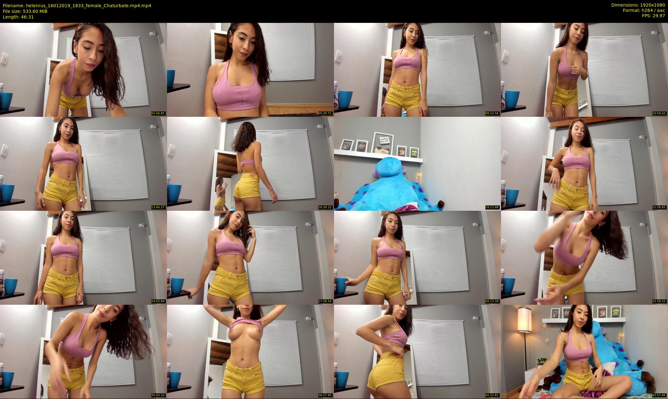 helenrus — 47 minute Chaturbate female cam show recording, 1080p, Jan 16, 2019