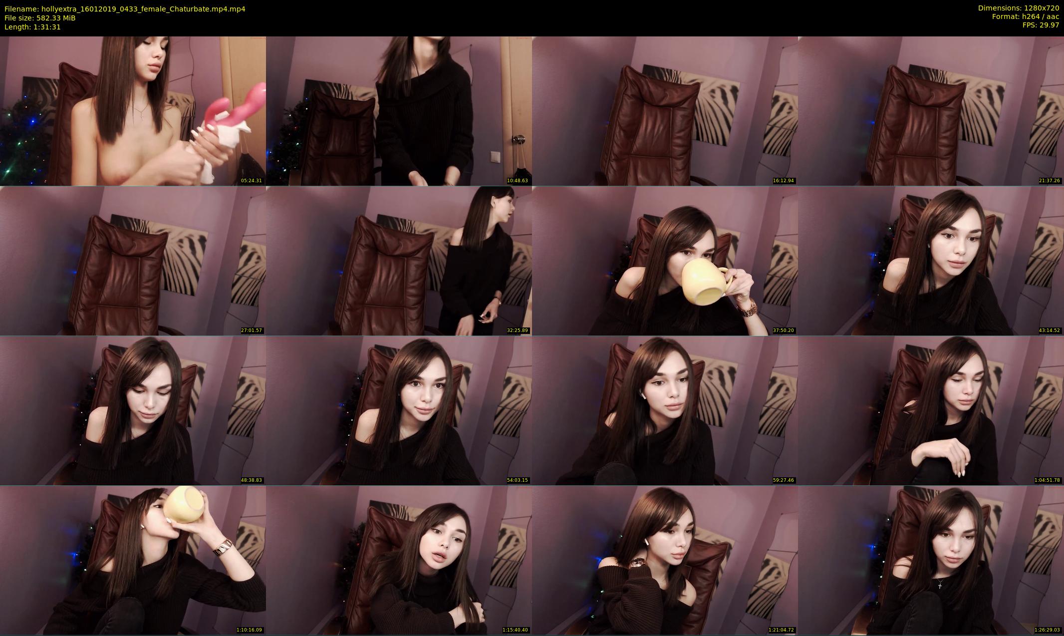 hollyextra — 92 minute Chaturbate female cam show recording, 720p, Jan 16, 2019