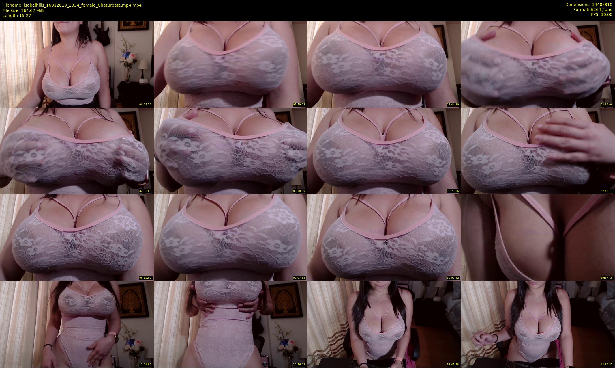 isabelhills — 16 minute Chaturbate female cam show recording, 720p, Jan 16, 2019