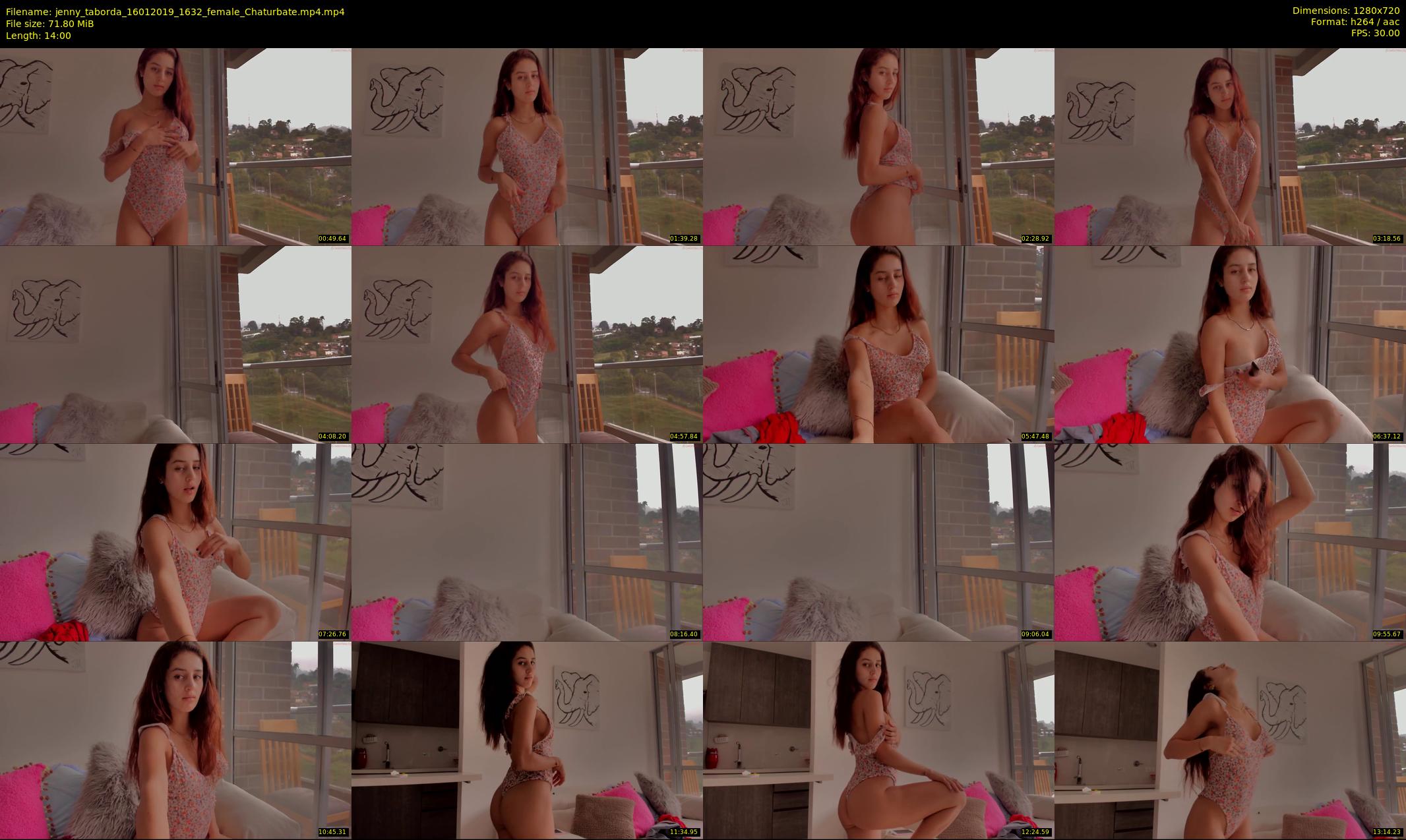 jenny_taborda — 14 minute Chaturbate female cam show recording, 720p, Jan 16, 2019