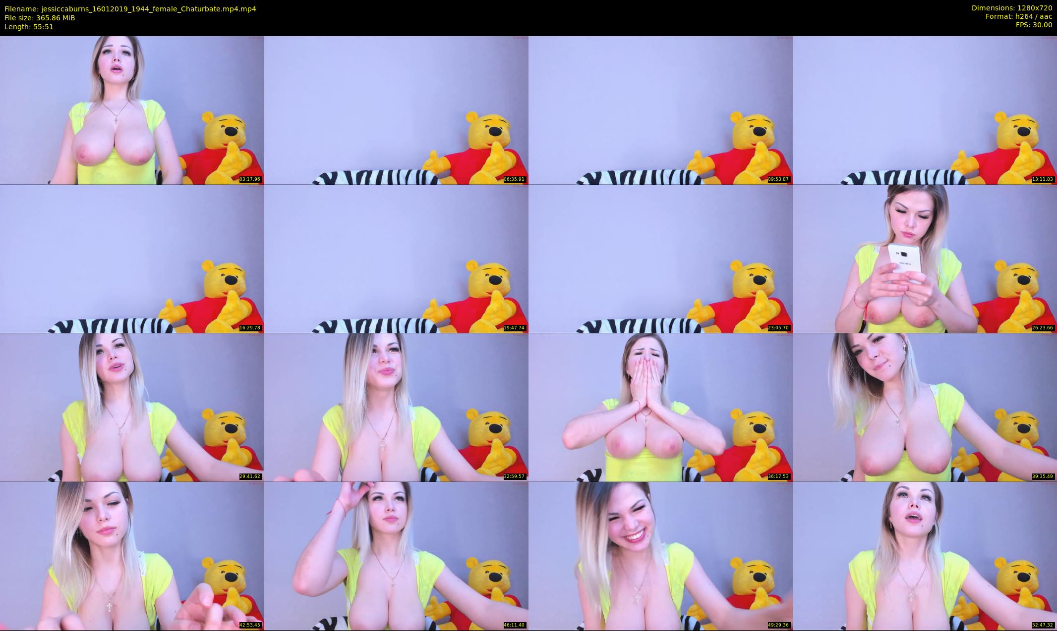 jessiccaburns — 56 minute Chaturbate female cam show recording, 720p, Jan 16, 2019