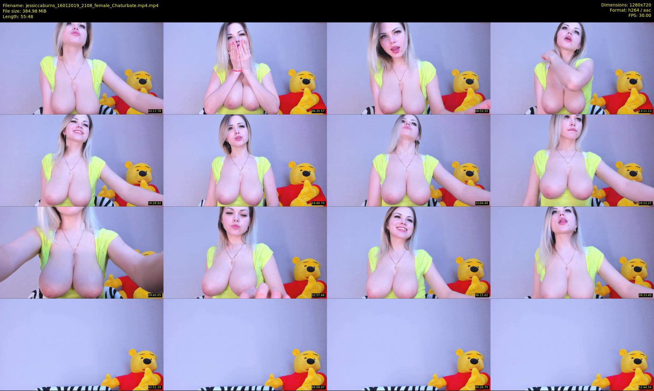 jessiccaburns — 56 minute Chaturbate female cam show recording, 720p, Jan 16, 2019
