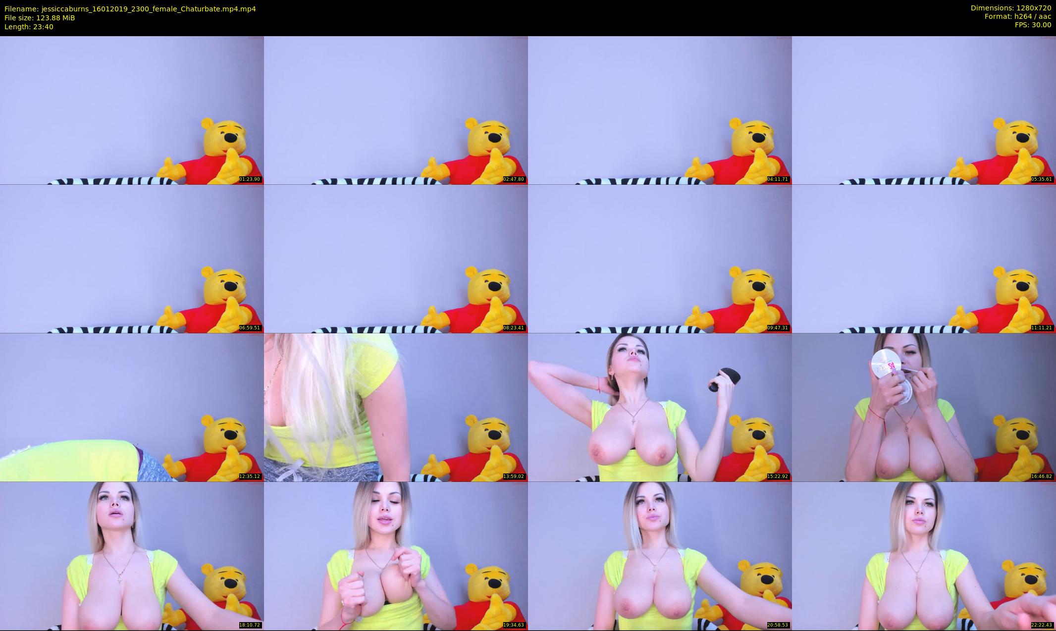 jessiccaburns — 24 minute Chaturbate female cam show recording, 720p, Jan 16, 2019