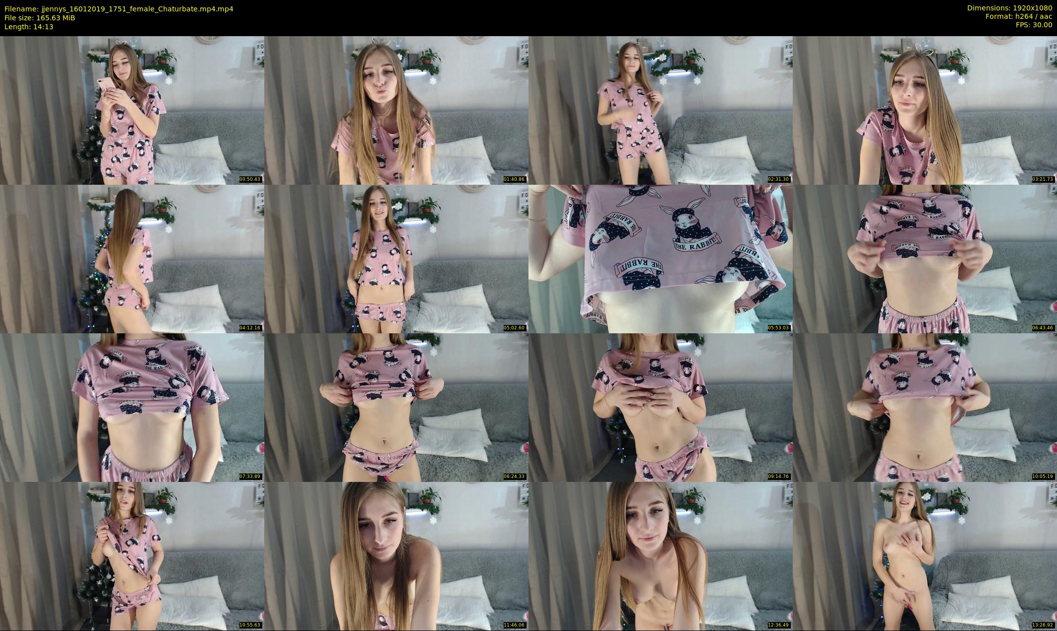 jjennys — 15 minute Chaturbate female cam show recording, 1080p, Jan 16, 2019