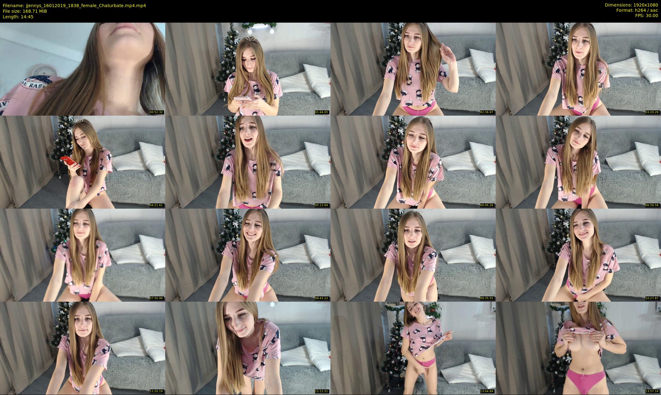 jjennys — 15 minute Chaturbate female cam show recording, 1080p, Jan 16, 2019
