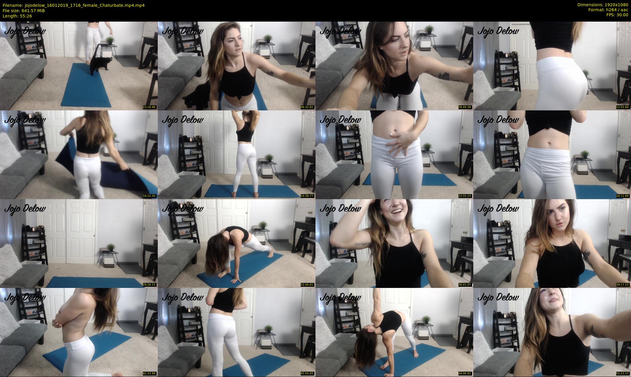 jojodelow — 56 minute Chaturbate female cam show recording, 1080p, Jan 16, 2019