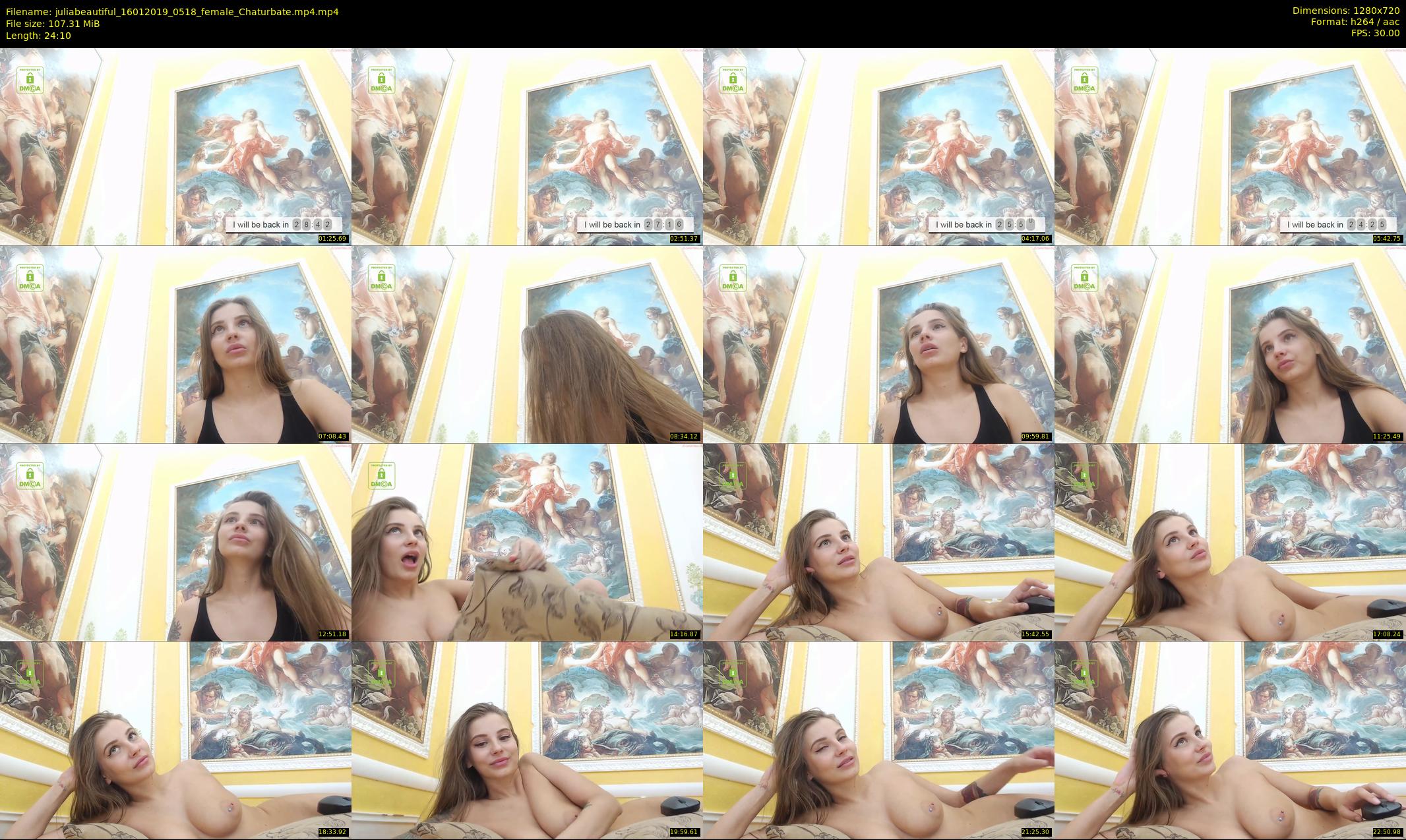 juliabeautiful — 25 minute Chaturbate female cam show recording, 720p, Jan 16, 2019