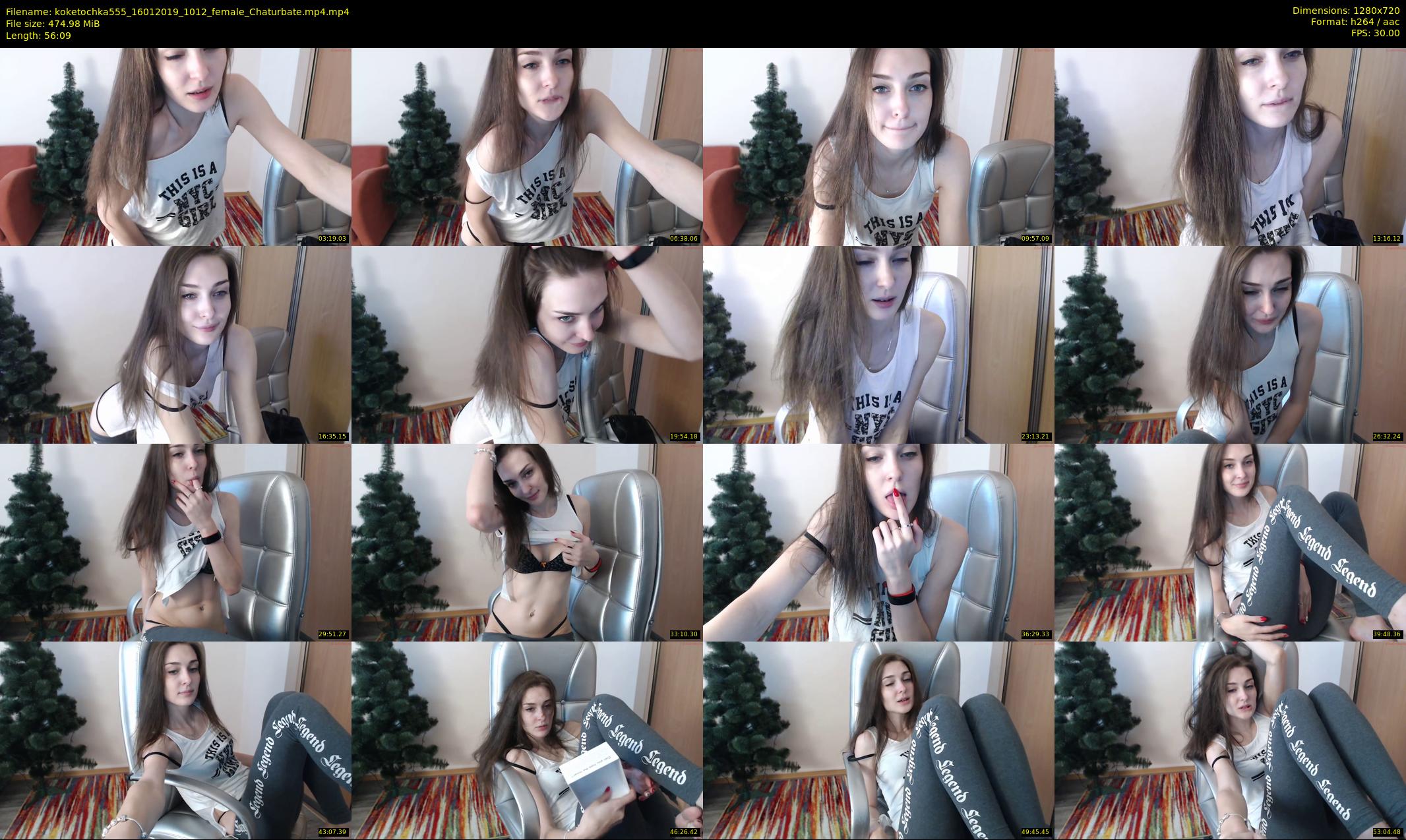 koketochka555 — 57 minute Chaturbate female cam show recording, 720p, Jan 16, 2019