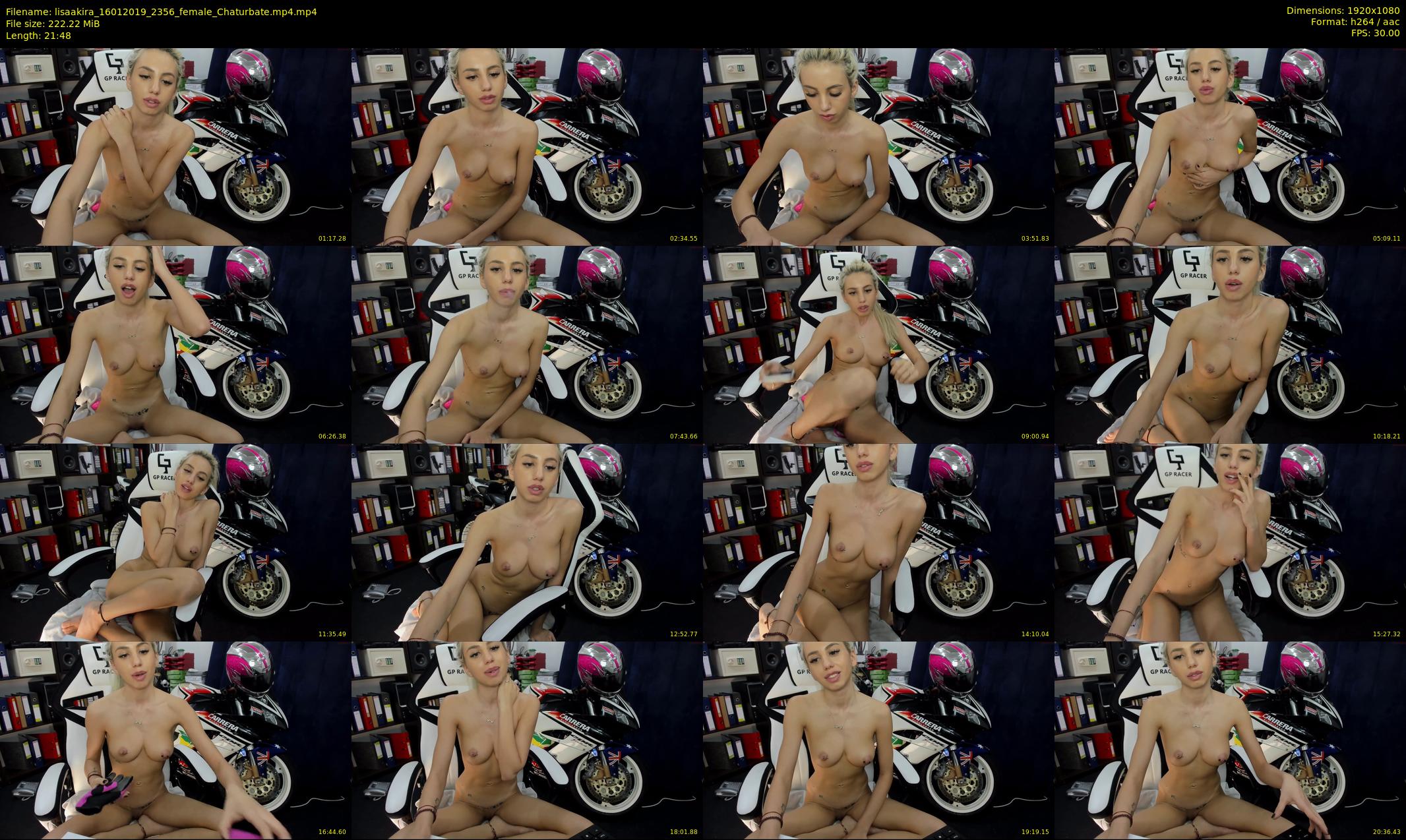 lisaakira — 22 minute Chaturbate female cam show recording, 1080p, Jan 16, 2019