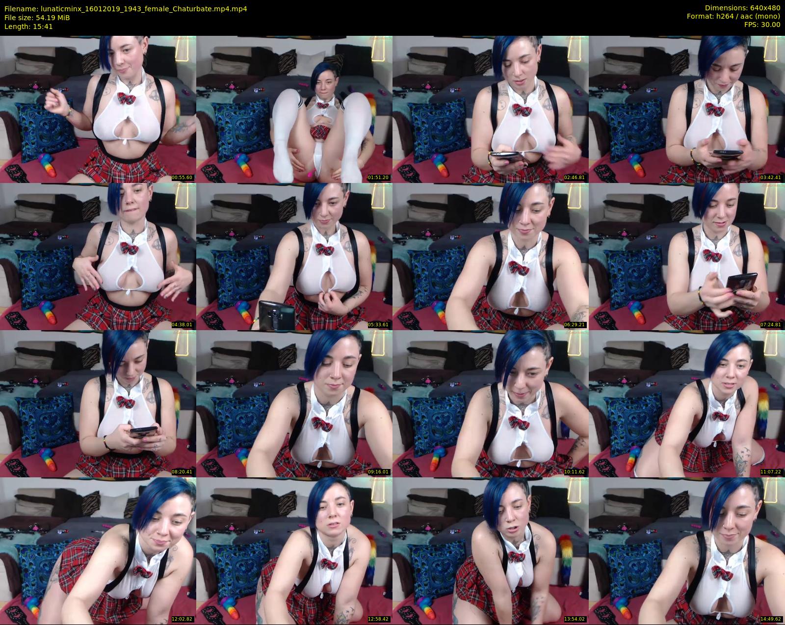 lunaticminx — 16 minute Chaturbate female cam show recording, 480p, Jan 16, 2019