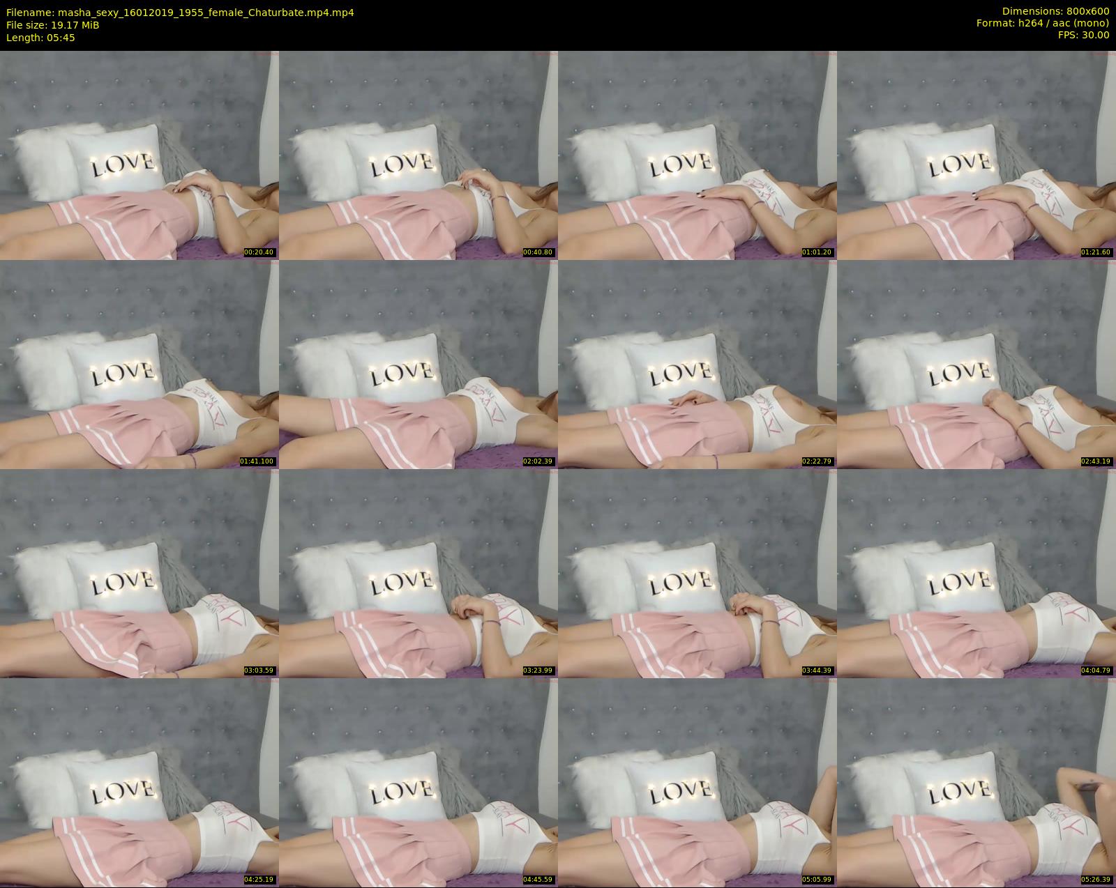 masha_sexy — 6 minute Chaturbate female cam show recording, 480p, Jan 16, 2019
