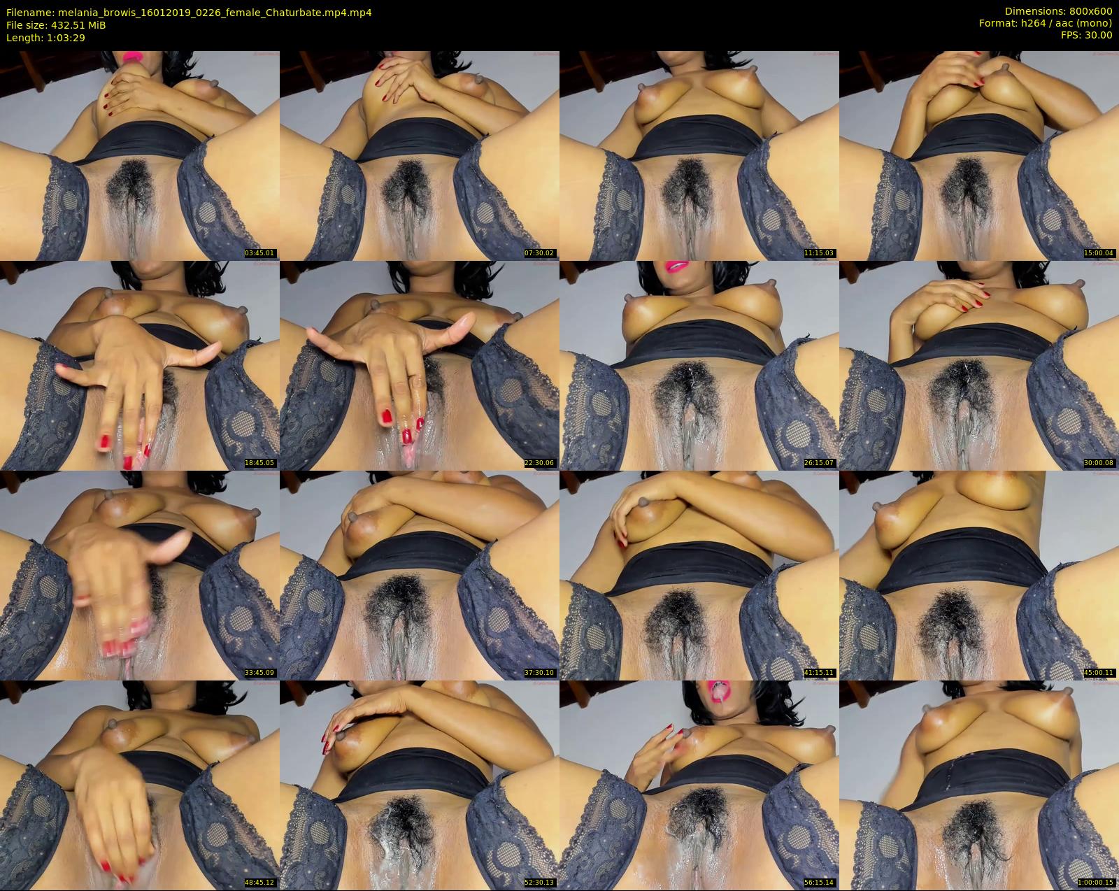 melania_browis — 64 minute Chaturbate female cam show recording, 480p, Jan 16, 2019