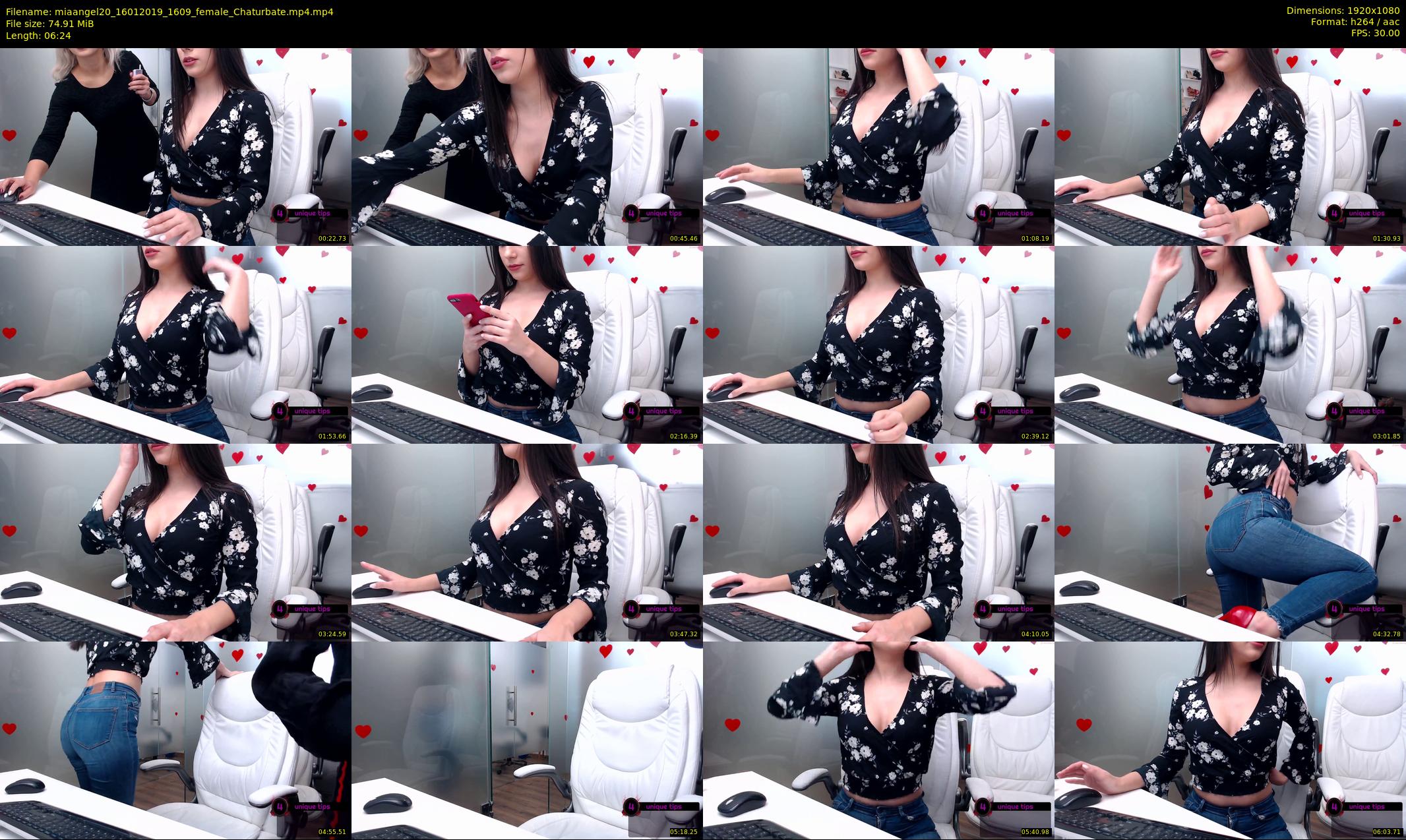 miaangel20 — 7 minute Chaturbate female cam show recording, 1080p, Jan 16, 2019