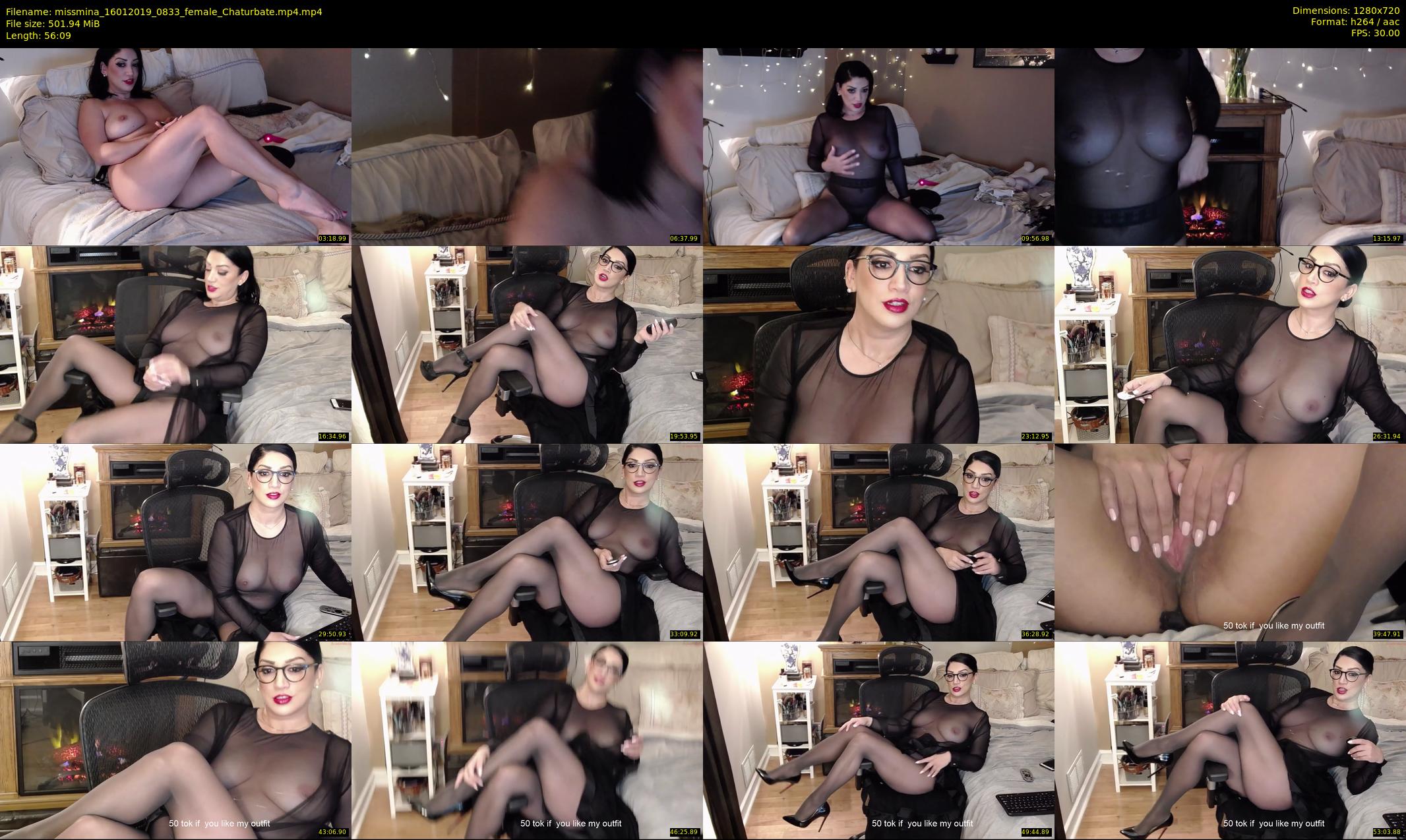 missmina — 57 minute Chaturbate female cam show recording, 720p, Jan 16, 2019